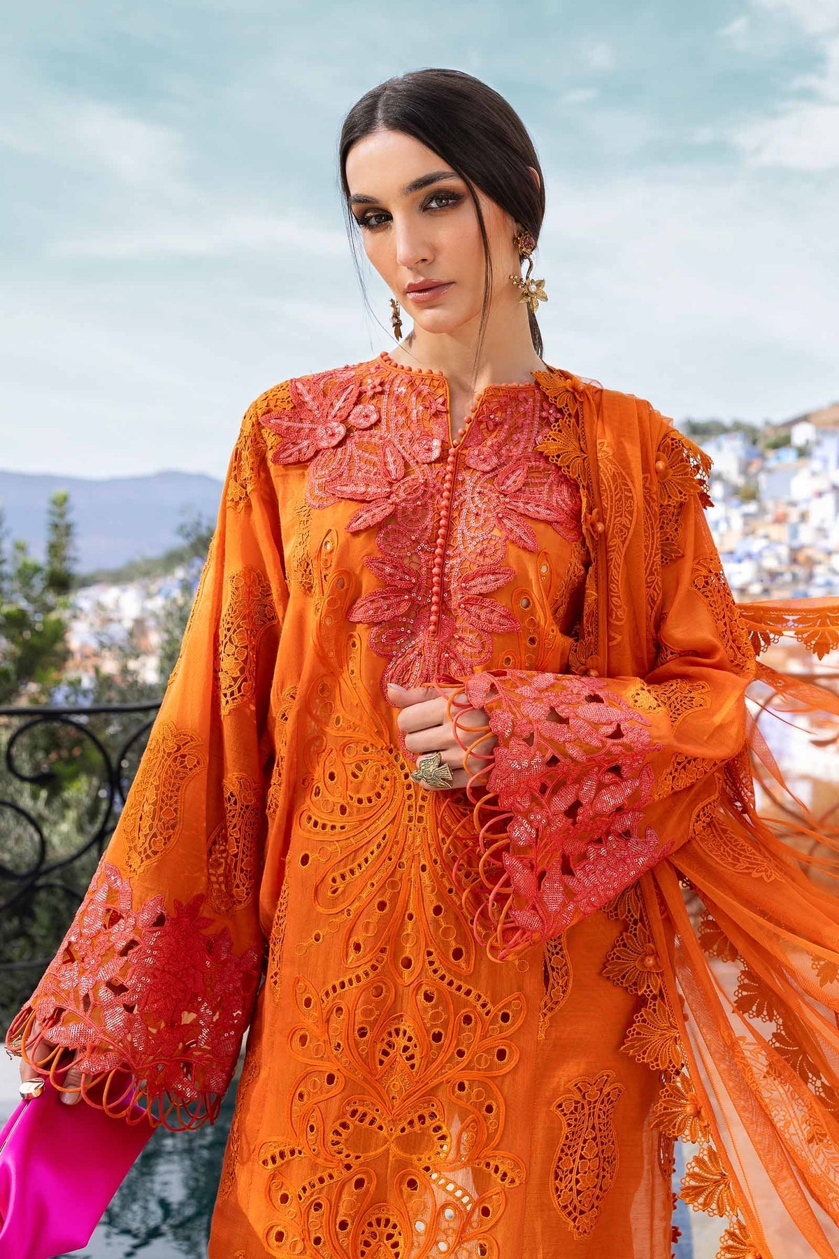 Maria B | Luxury Lawn 25 | D-2505-B - Ladies Clothes -  Libasekhas
