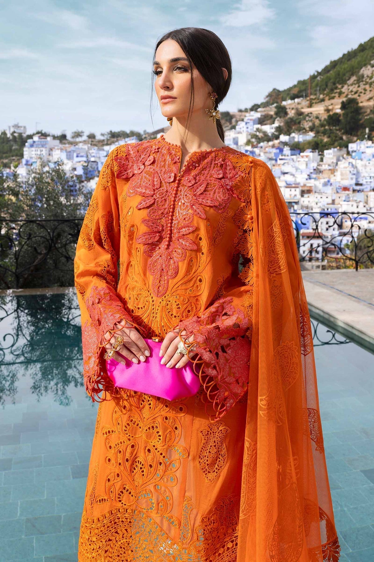 Maria B | Luxury Lawn 25 | D-2505-B - Ladies Clothes -  Libasekhas