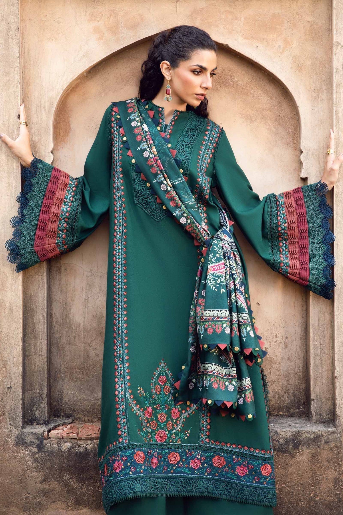 Maria B | M Prints Winter 24 | MPT-2405-B - by - Libasekhas UK - Registered Vendor of : Maria B - 100% Original Designer Dresss