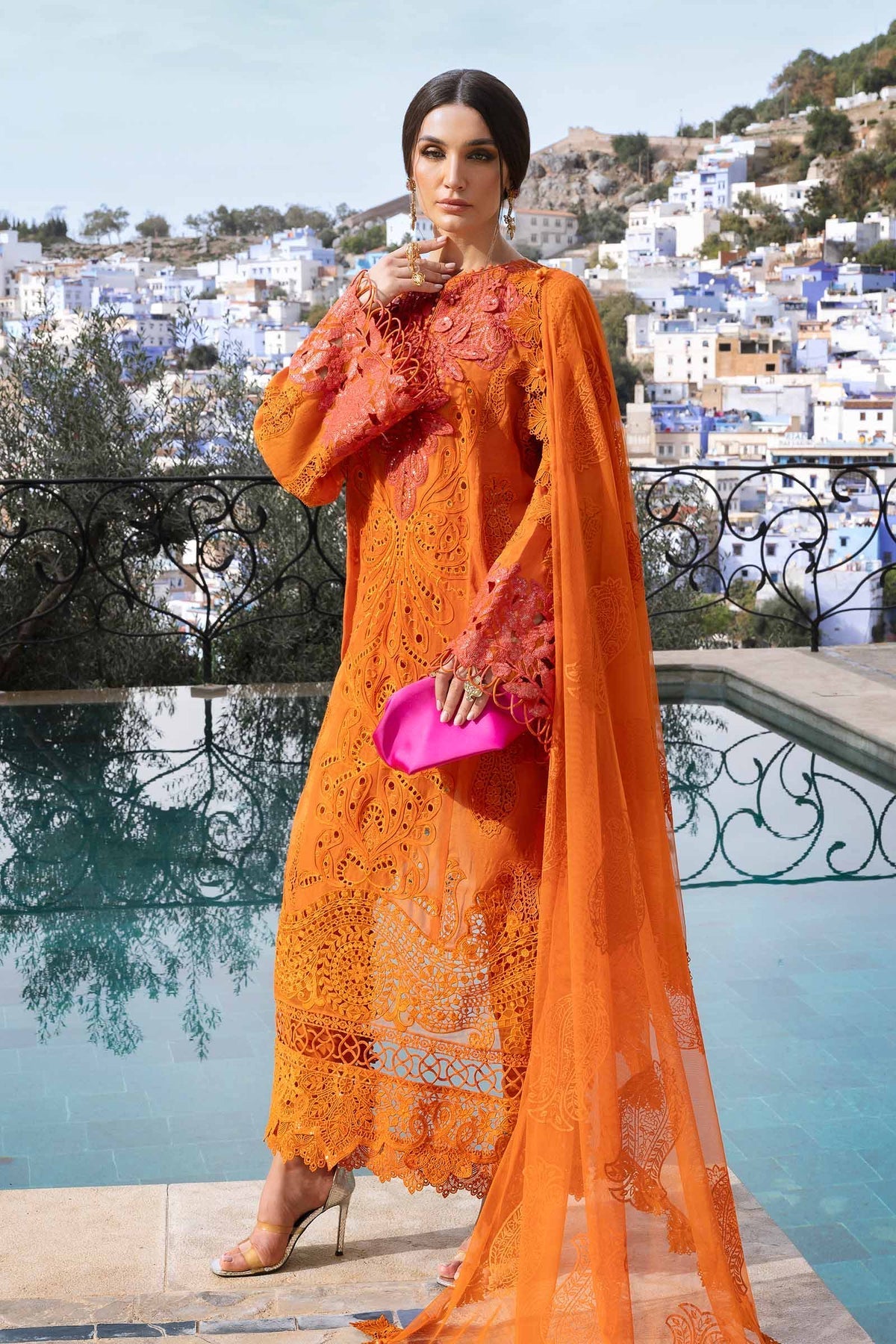 Maria B | Luxury Lawn 25 | D-2505-B - Ladies Clothes -  Libasekhas