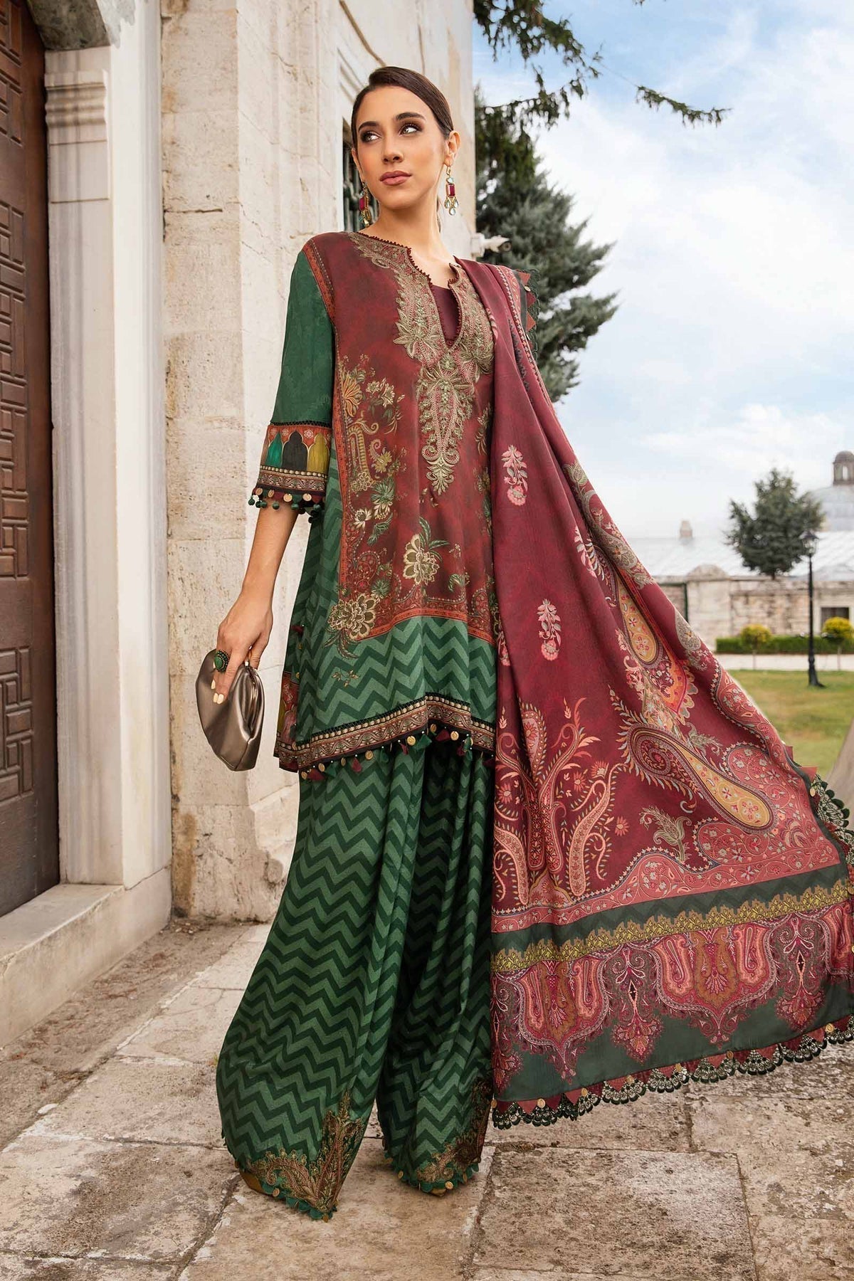 Maria B | M Prints Fall Edit 24 |  MPT-2305-B - by - Libasekhas UK - Registered Vendor of : Maria B - 100% Original Designer Dresss