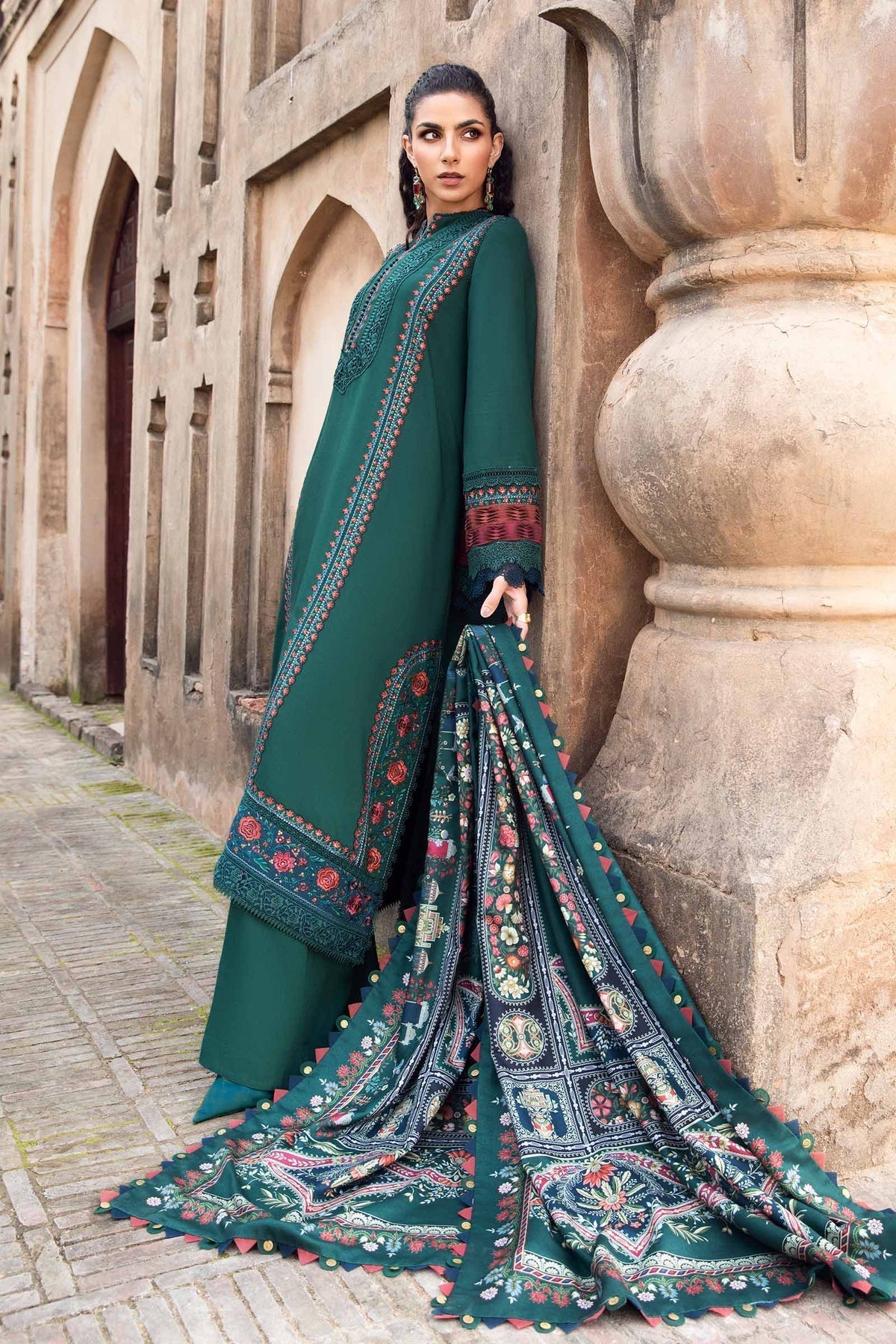 Maria B | M Prints Winter 24 | MPT-2405-B - by - Libasekhas UK - Registered Vendor of : Maria B - 100% Original Designer Dresss