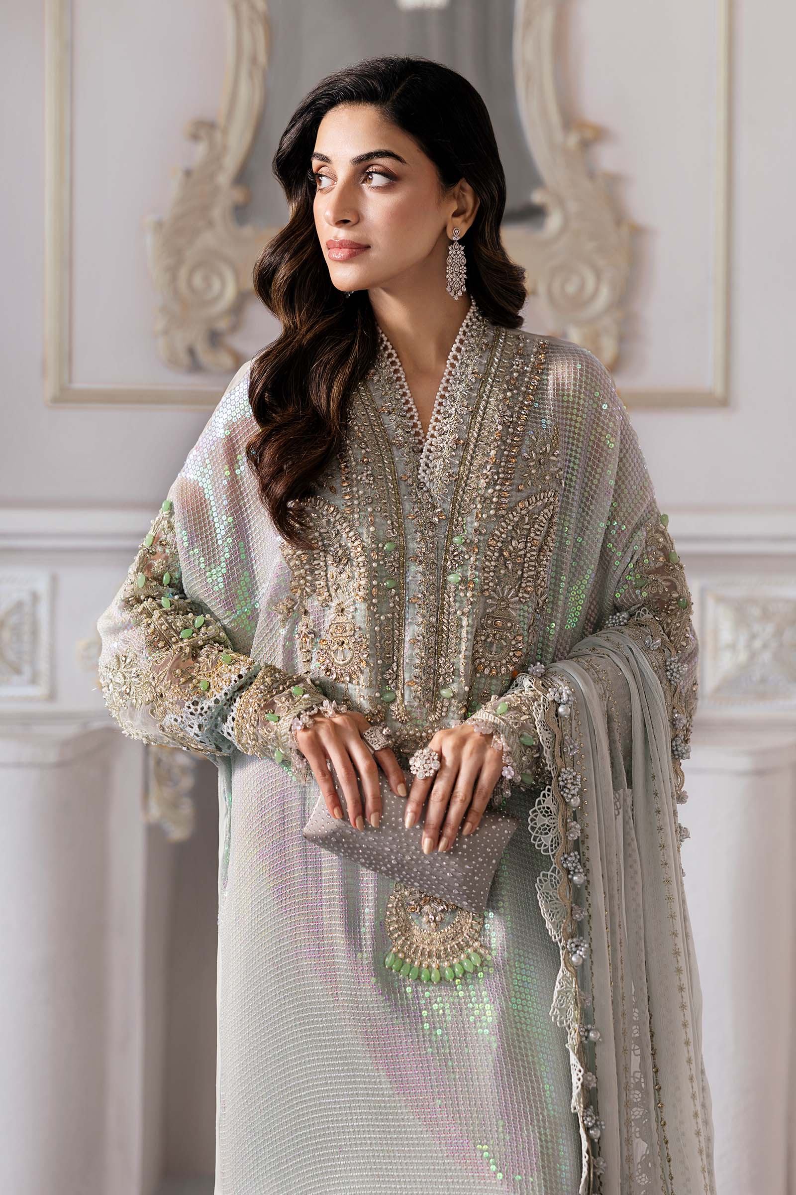 Maria B | Mbroidered 2025 | BD-3005 - by - Libasekhas UK - Registered Vendor of : Maria B - 100% Original Designer Dresss