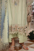 Maria b | Chiffon Formals 26 | MPC-26-105-Pistachio Green - by Libasekhas UK - Registered Vendor of : Maria B - 100% Original Designer Dress