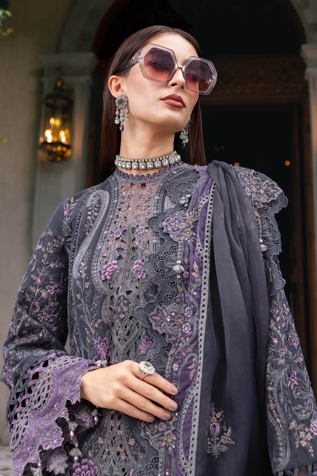 Maria B | Winter Luxe 25 | WL-1305 - by Libasekhas UK - Registered Vendor of : Maria B - 100% Original Designer Dress