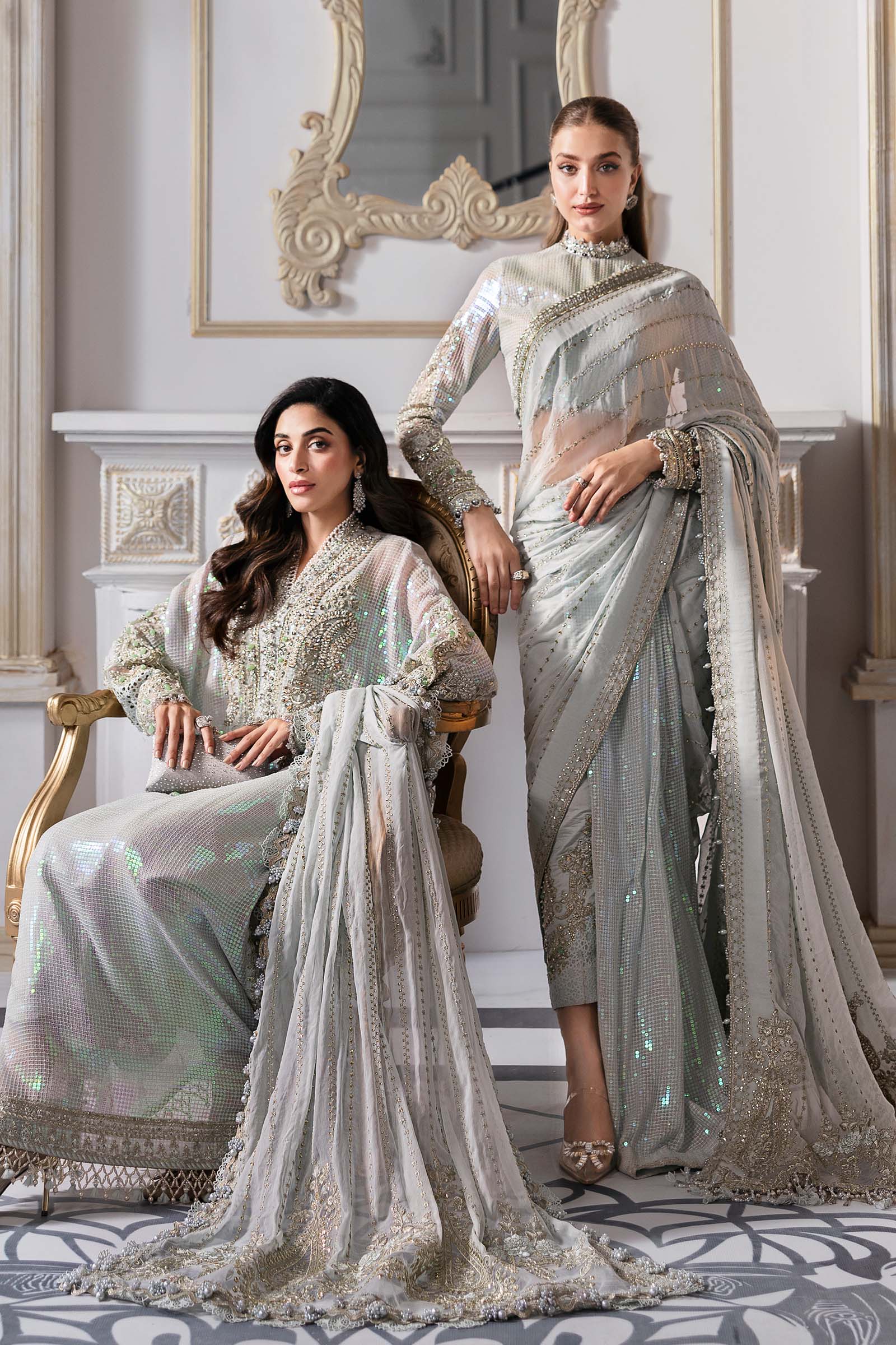 Maria B | Mbroidered 2025 | BD-3005 - by - Libasekhas UK - Registered Vendor of : Maria B - 100% Original Designer Dresss