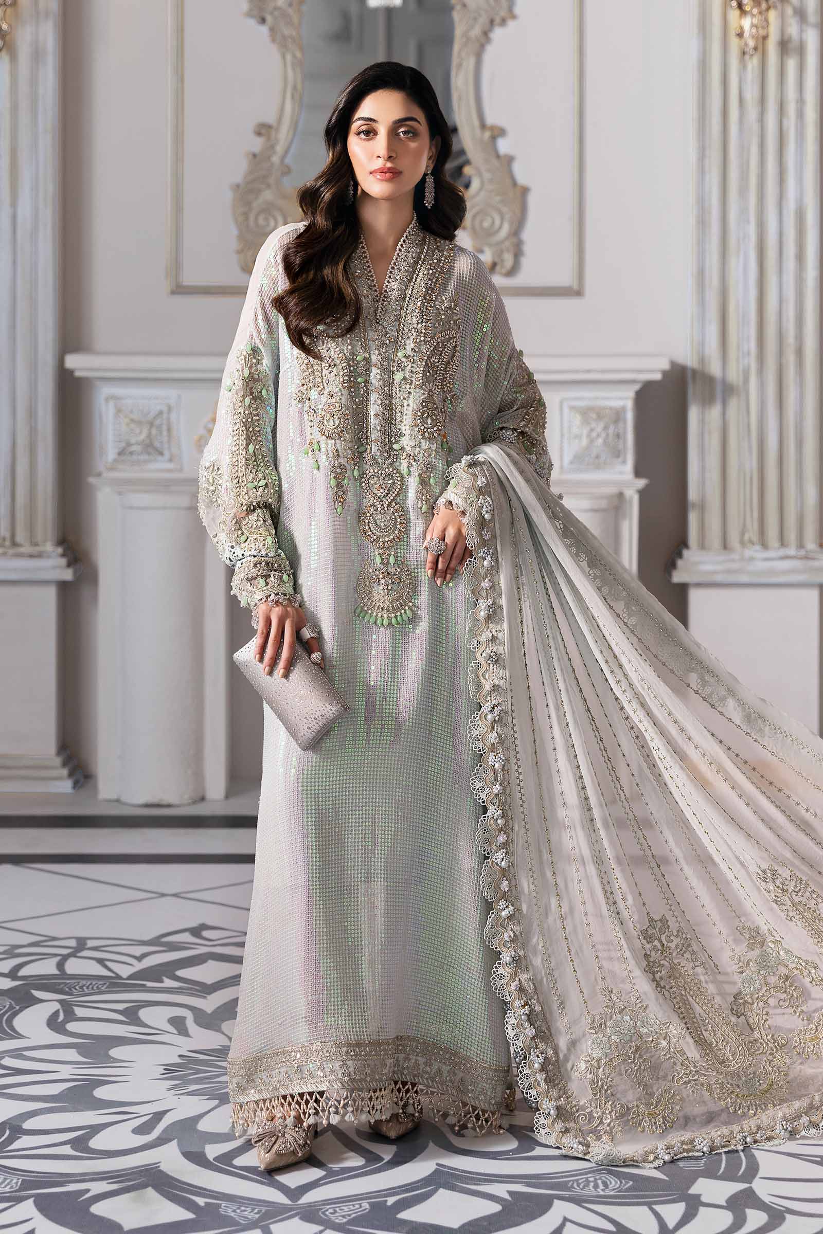 Maria B | Mbroidered 2025 | BD-3005 - by - Libasekhas UK - Registered Vendor of : Maria B - 100% Original Designer Dresss