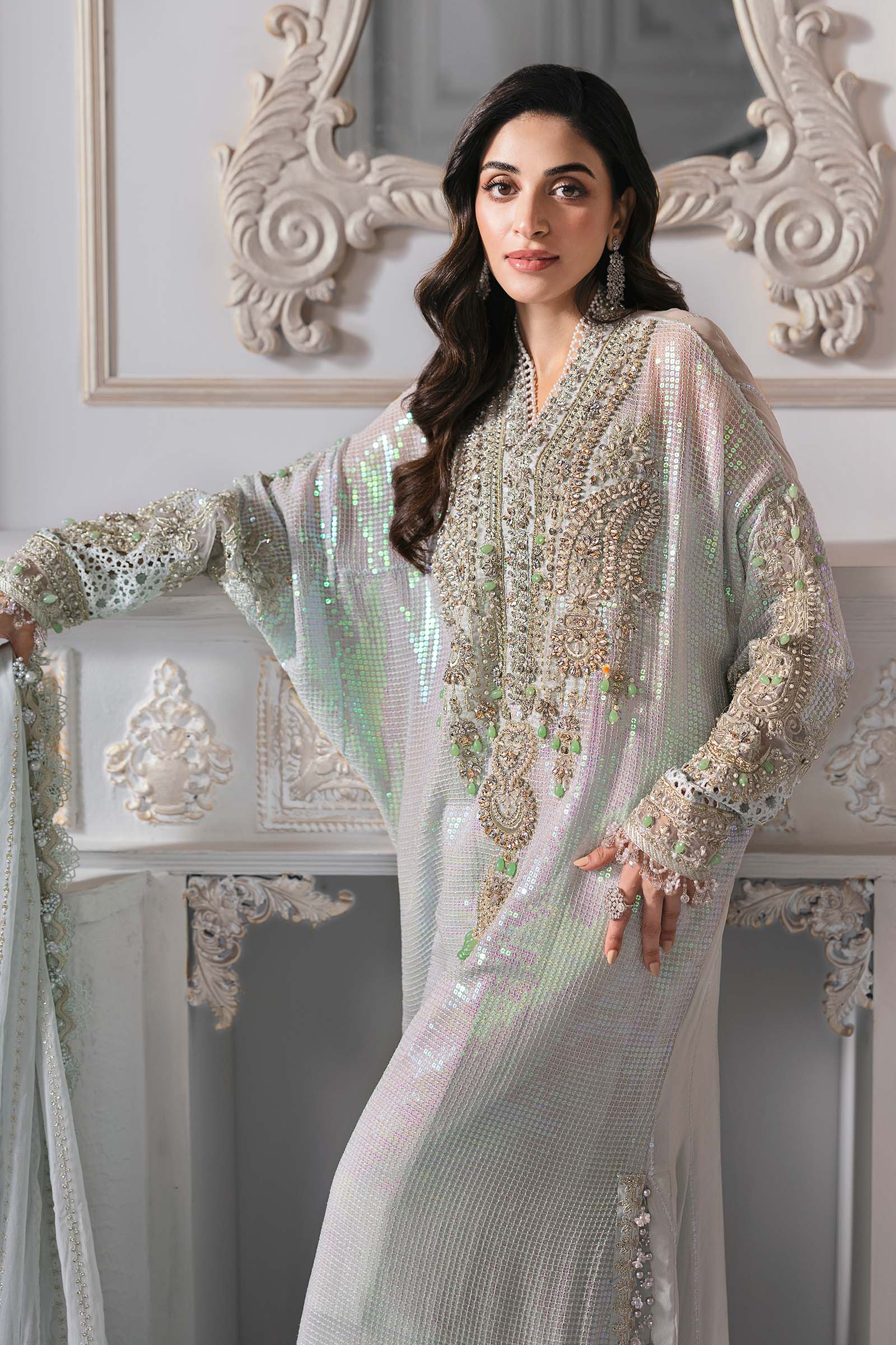Maria B | Mbroidered 2025 | BD-3005 - by - Libasekhas UK - Registered Vendor of : Maria B - 100% Original Designer Dresss