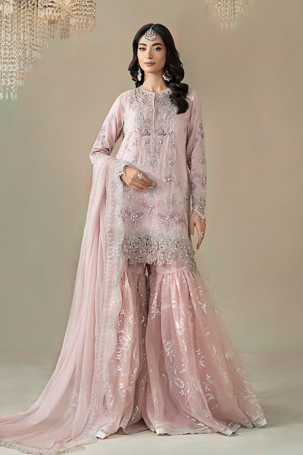 Maria B | Soiree Formals | WFS-09-05-Nude - by Libasekhas UK - Registered Vendor of : Maria B - 100% Original Designer Dress