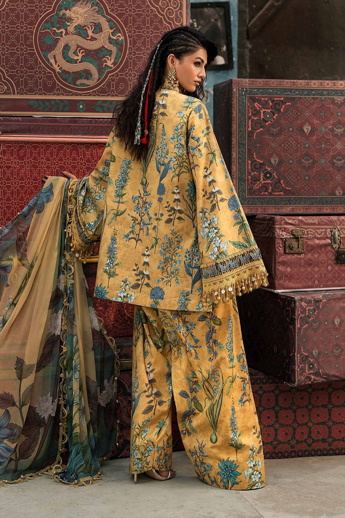 Maria B | M Prints Winter Fall 2026 | MPT-3106-A - by Libasekhas UK - Registered Vendor of : Maria B - 100% Original Designer Dress