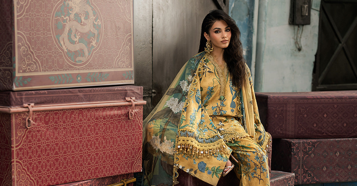 Maria B | M Prints Winter Fall 2026 | MPT-3106-A - by Libasekhas UK - Registered Vendor of : Maria B - 100% Original Designer Dress