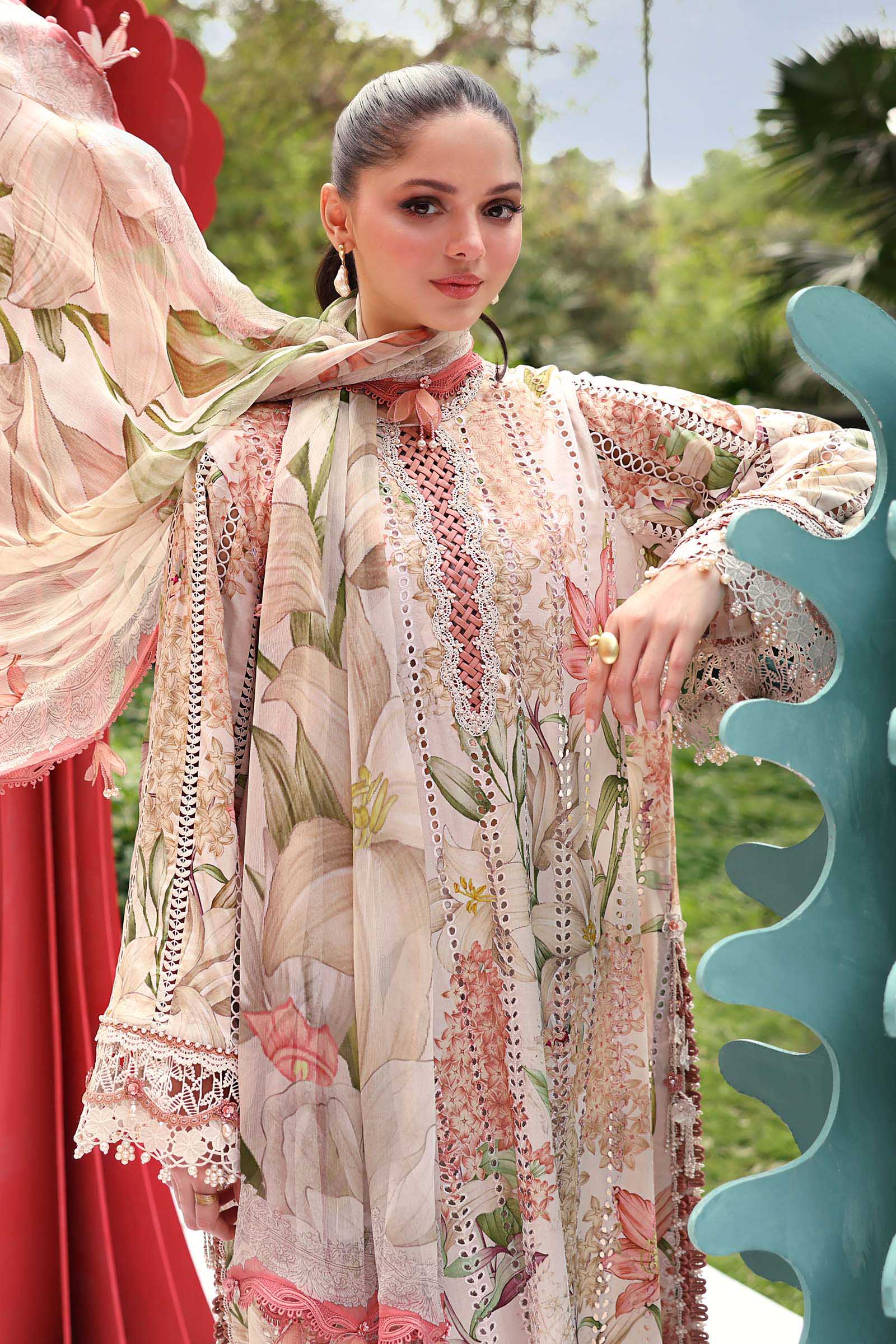 Maria B | M Prints 26 | MPT-3006-A - by Libasekhas UK - Registered Vendor of : Maria B - 100% Original Designer Dress