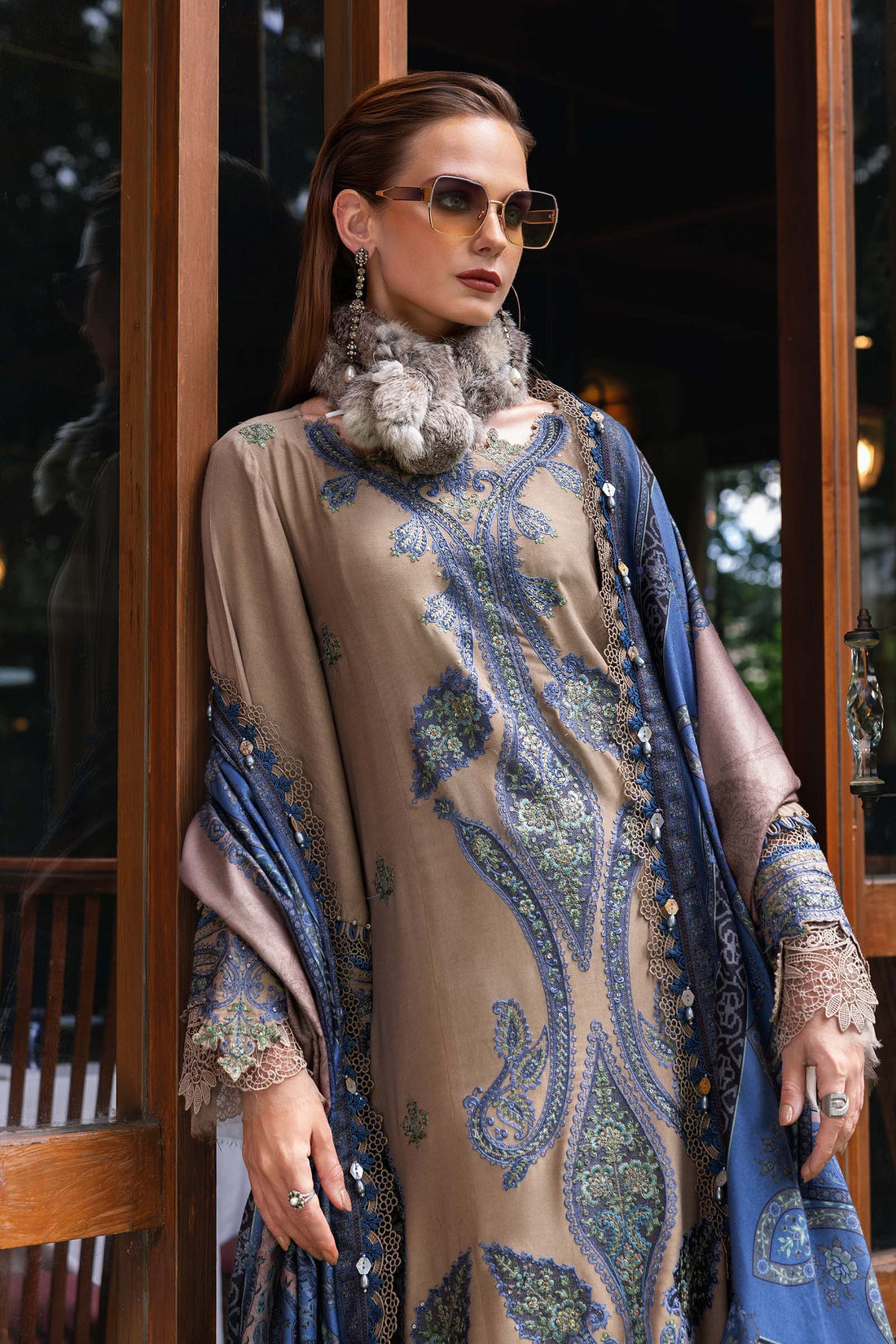 Maria B | M Prints Winter 25 | MPT-2806-A - by Libasekhas UK - Registered Vendor of : Maria B - 100% Original Designer Dress