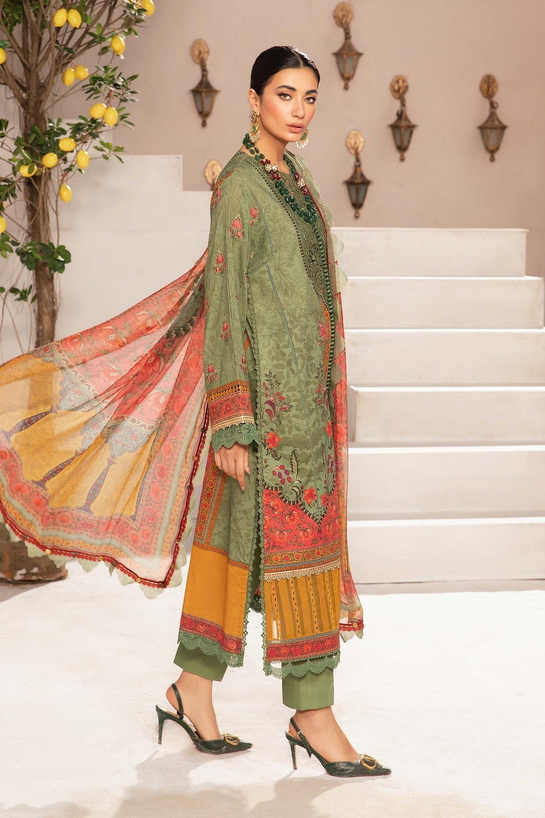 Maria.B | M Print Eid Edit | MPT-2206-A - by - Libasekhas UK - Registered Vendor of : Maria B - 100% Original Designer Dresss