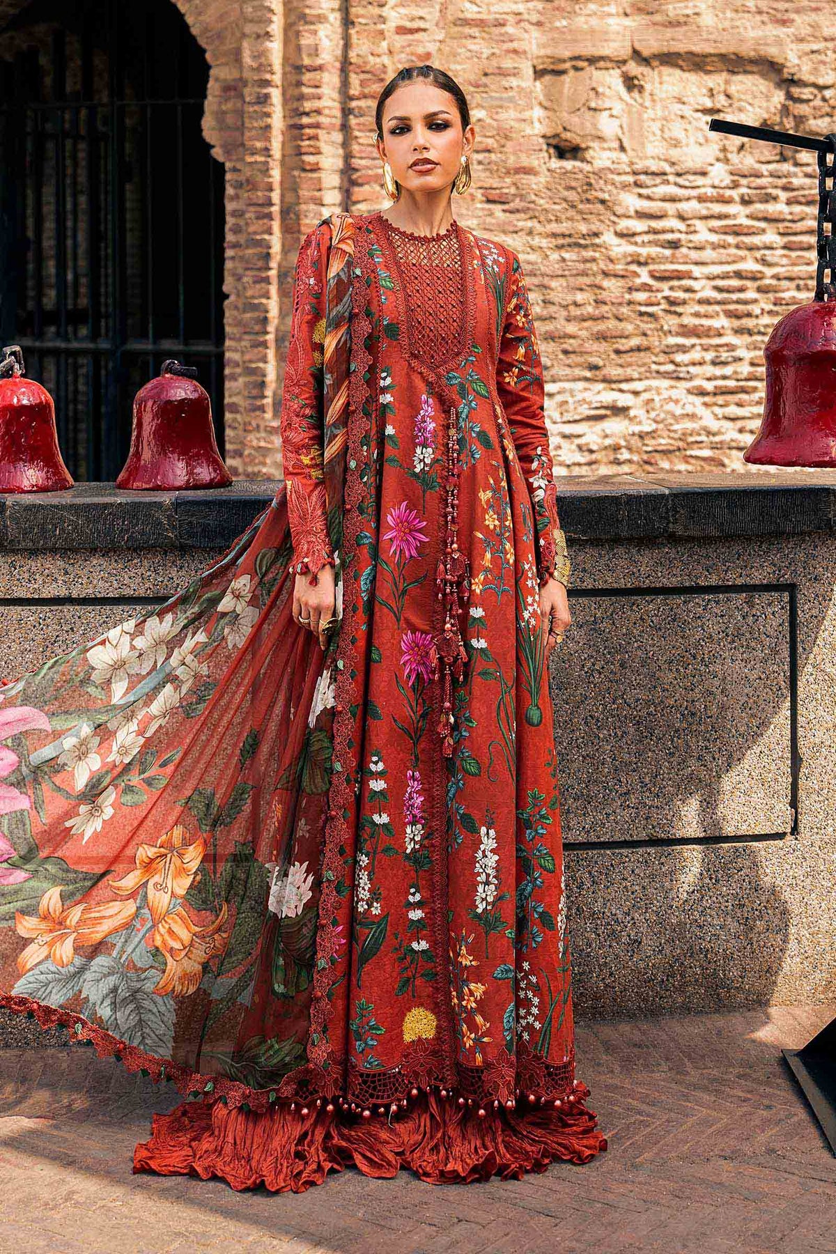 Maria B | M Prints Winter Fall 2026 | MPT-3106-B - by Libasekhas UK - Registered Vendor of : Maria B - 100% Original Designer Dress