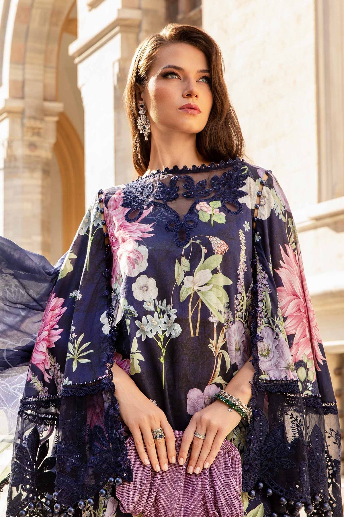 Maria B | M Prints Fall Edit 24 | MPT-2306-B - by - Libasekhas UK - Registered Vendor of : Maria B - 100% Original Designer Dresss