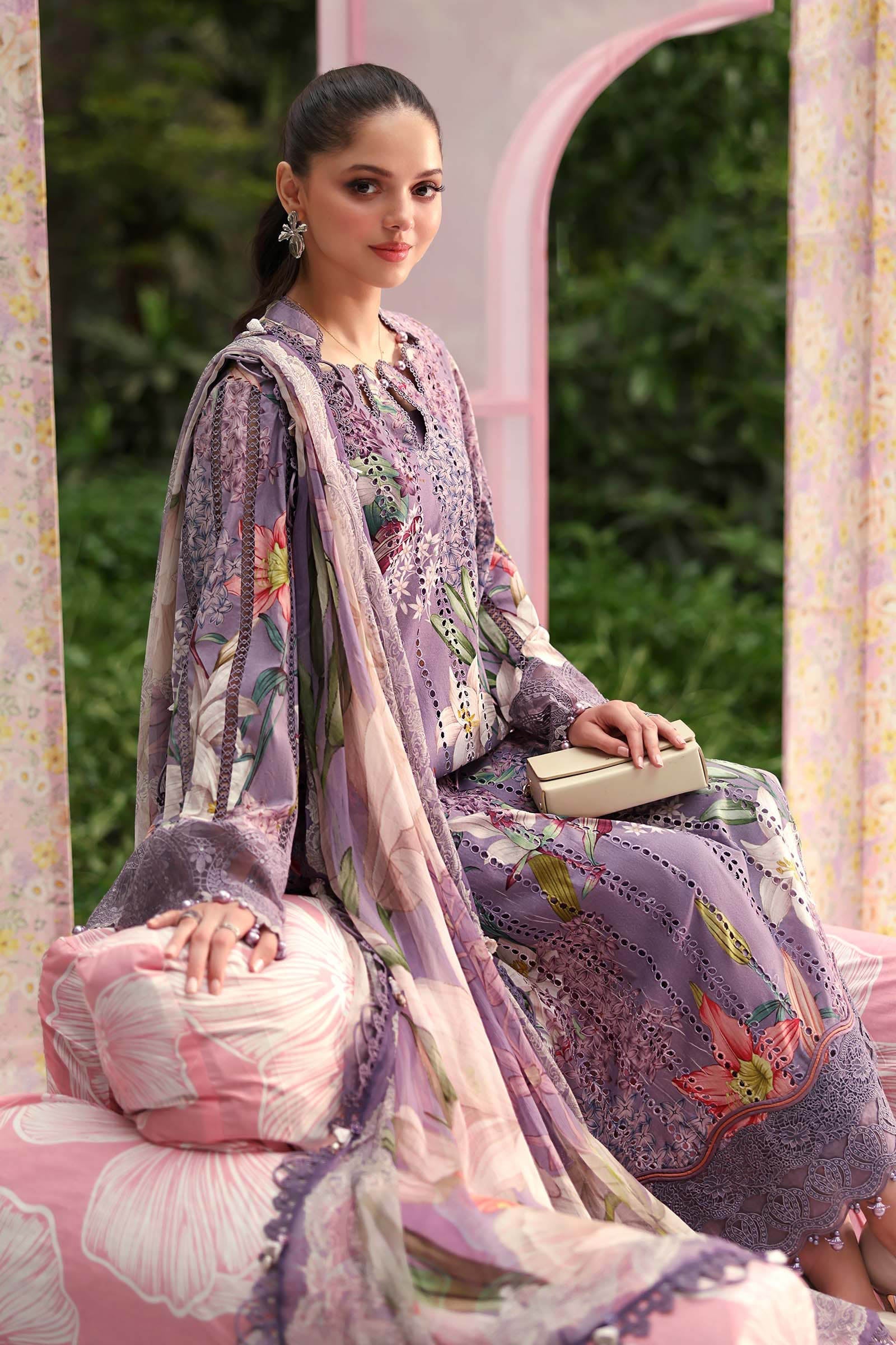 Maria B | M Prints 26 | MPT-3006-B - by Libasekhas UK - Registered Vendor of : Maria B - 100% Original Designer Dress