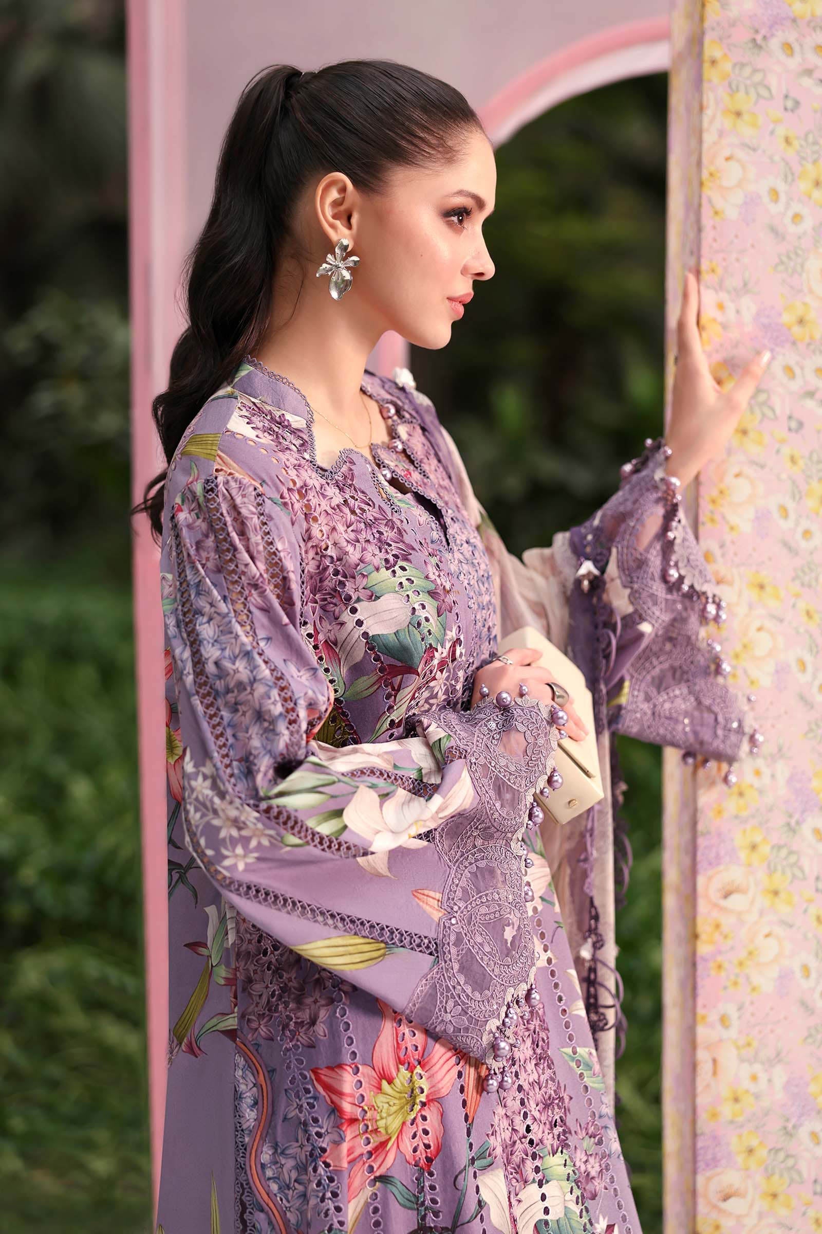 Maria B | M Prints 26 | MPT-3006-B - by Libasekhas UK - Registered Vendor of : Maria B - 100% Original Designer Dress