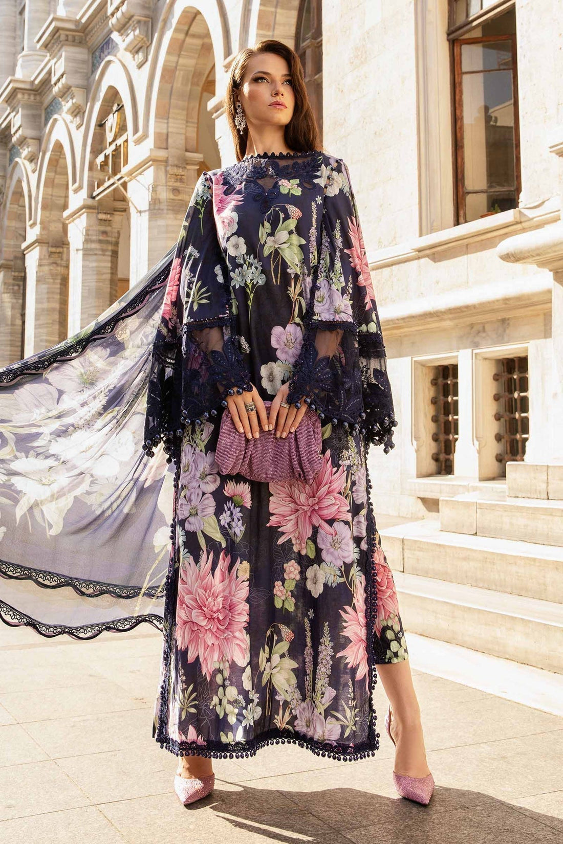 Maria B | M Prints Fall Edit 24 | MPT-2306-B - by - Libasekhas UK - Registered Vendor of : Maria B - 100% Original Designer Dresss