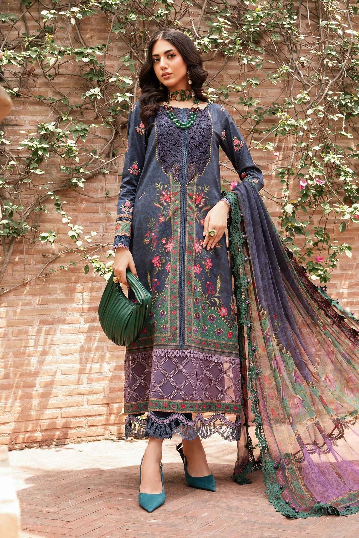 Maria.B | M Print Eid Edit | MPT-2206-B - by - Libasekhas UK - Registered Vendor of : Maria B - 100% Original Designer Dresss