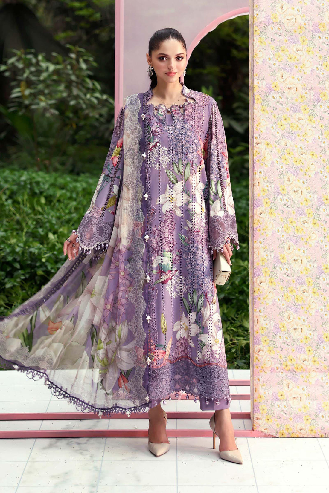 Maria B | M Prints 26 | MPT-3006-B - by Libasekhas UK - Registered Vendor of : Maria B - 100% Original Designer Dress