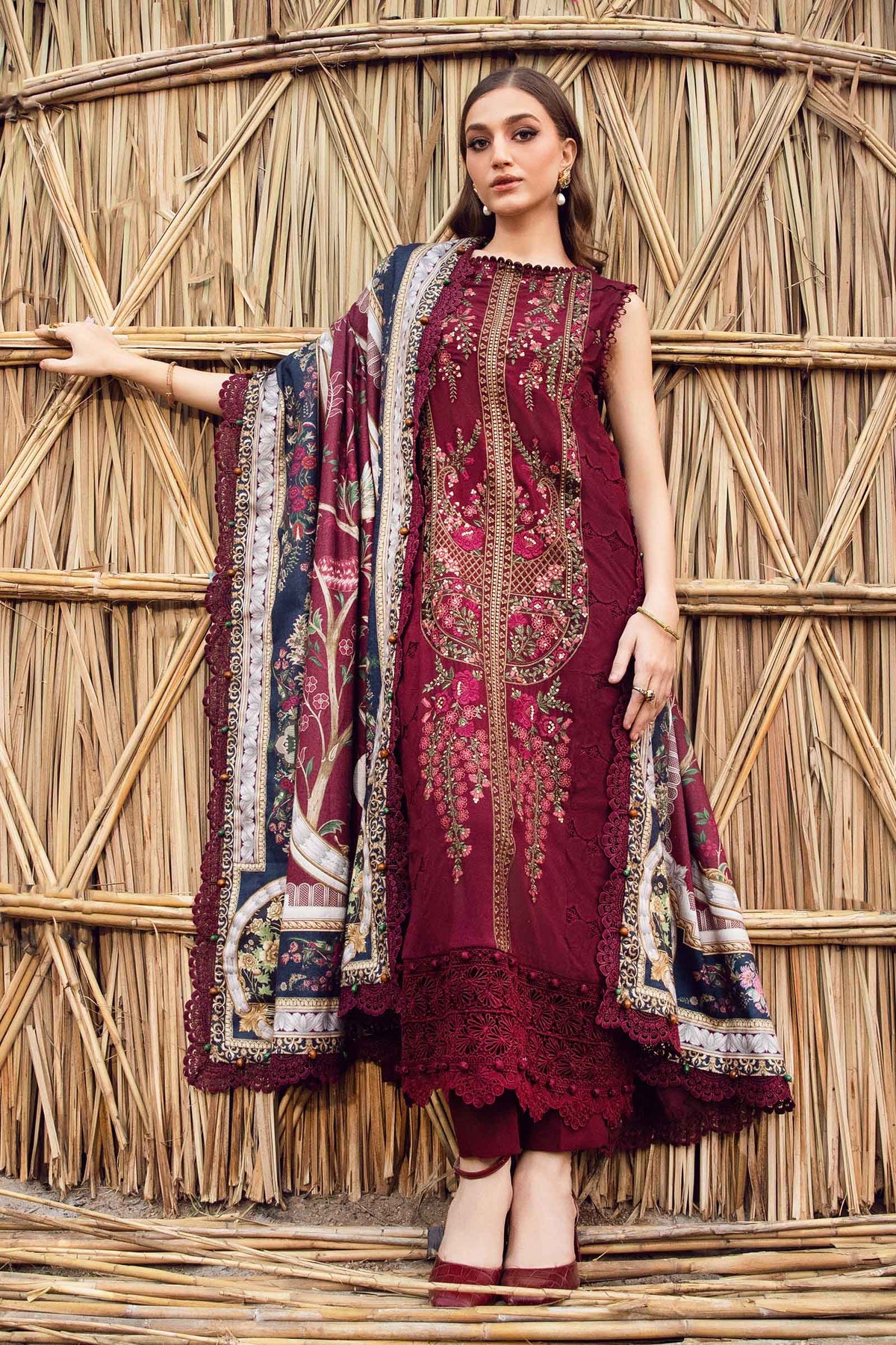 Maria B | M Prints Winter 24 | MPT-2406-B - Libasekhas