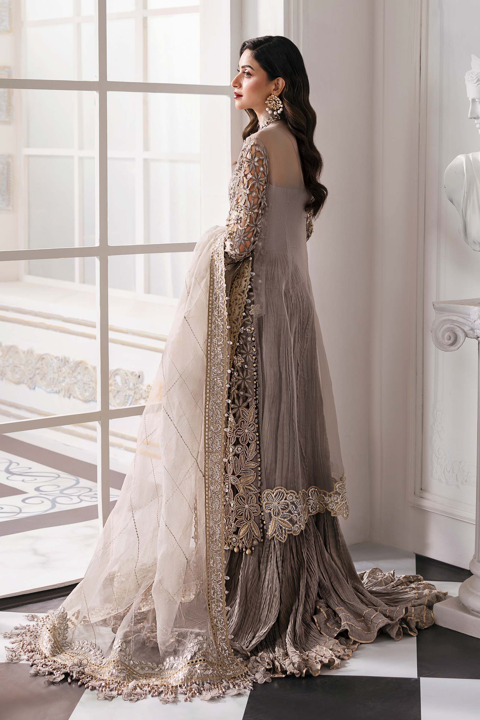 Maria B | Mbroidered 2025 | BD-3006 - by - Libasekhas UK - Registered Vendor of : Maria B - 100% Original Designer Dresss