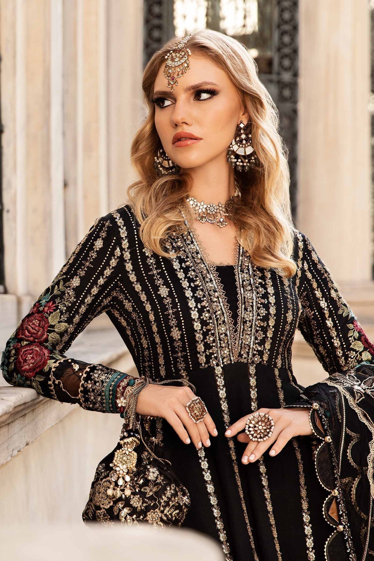 Maria B | Sateen Formals 24 | CST-806 - by - Libasekhas UK - Registered Vendor of : Maria B - 100% Original Designer Dresss