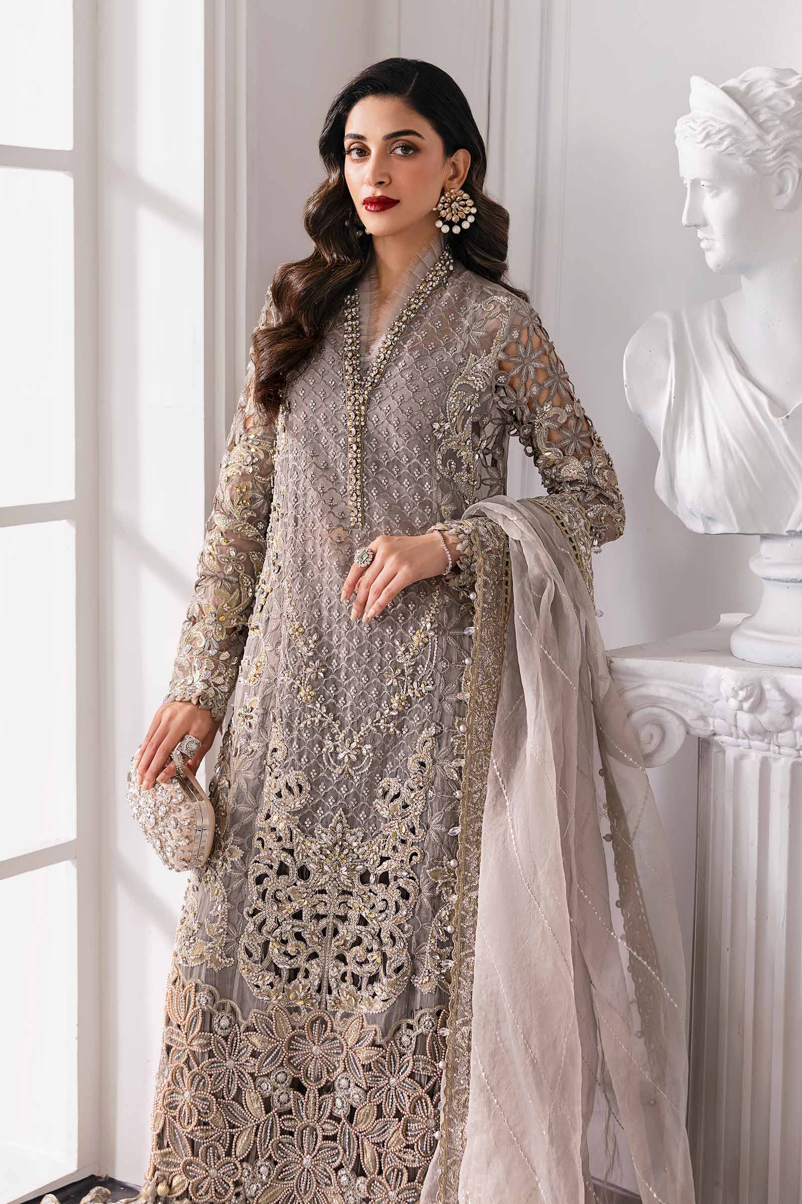 Maria B | Mbroidered 2025 | BD-3006 - by - Libasekhas UK - Registered Vendor of : Maria B - 100% Original Designer Dresss