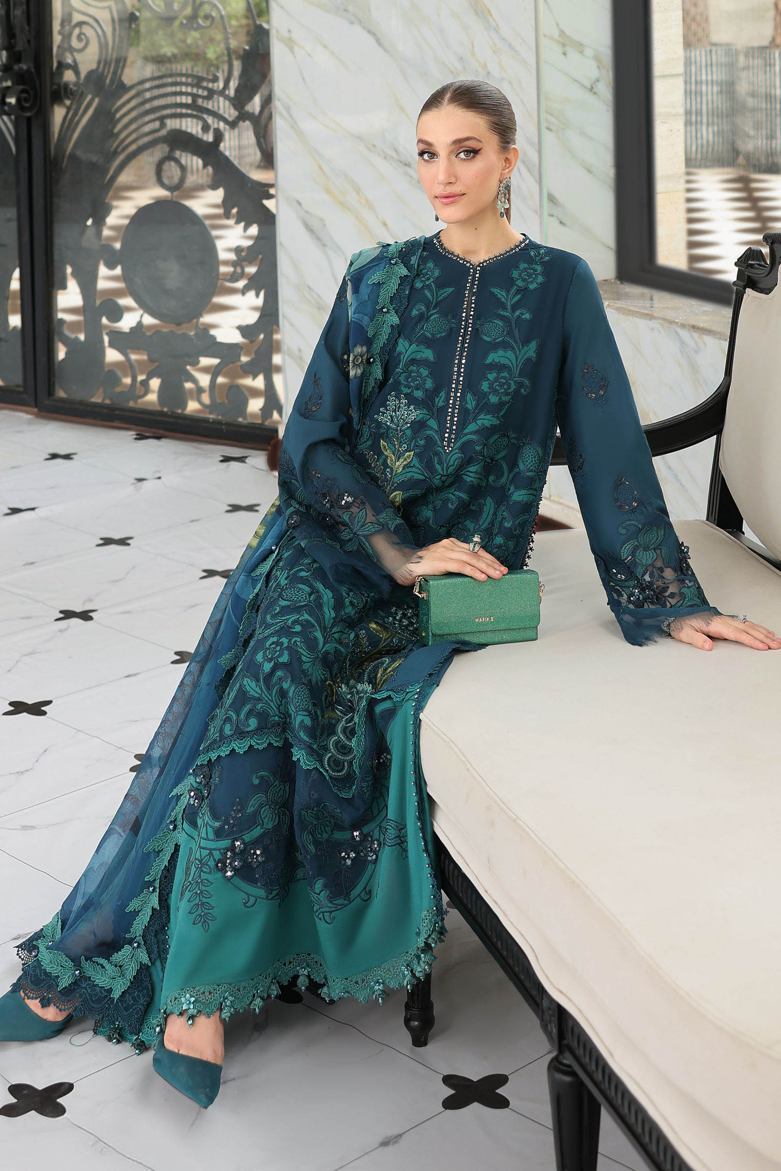 Maria B | luxury Lawn 26 | EL-26-06 - by Libasekhas UK - Registered Vendor of : Maria B - 100% Original Designer Dress