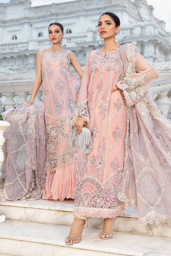 Maria B | Chiffon Formals 24 | Chiffon Suit | MPC-24-106 - by - Libasekhas UK - Registered Vendor of : Maria B - 100% Original Designer Dresss