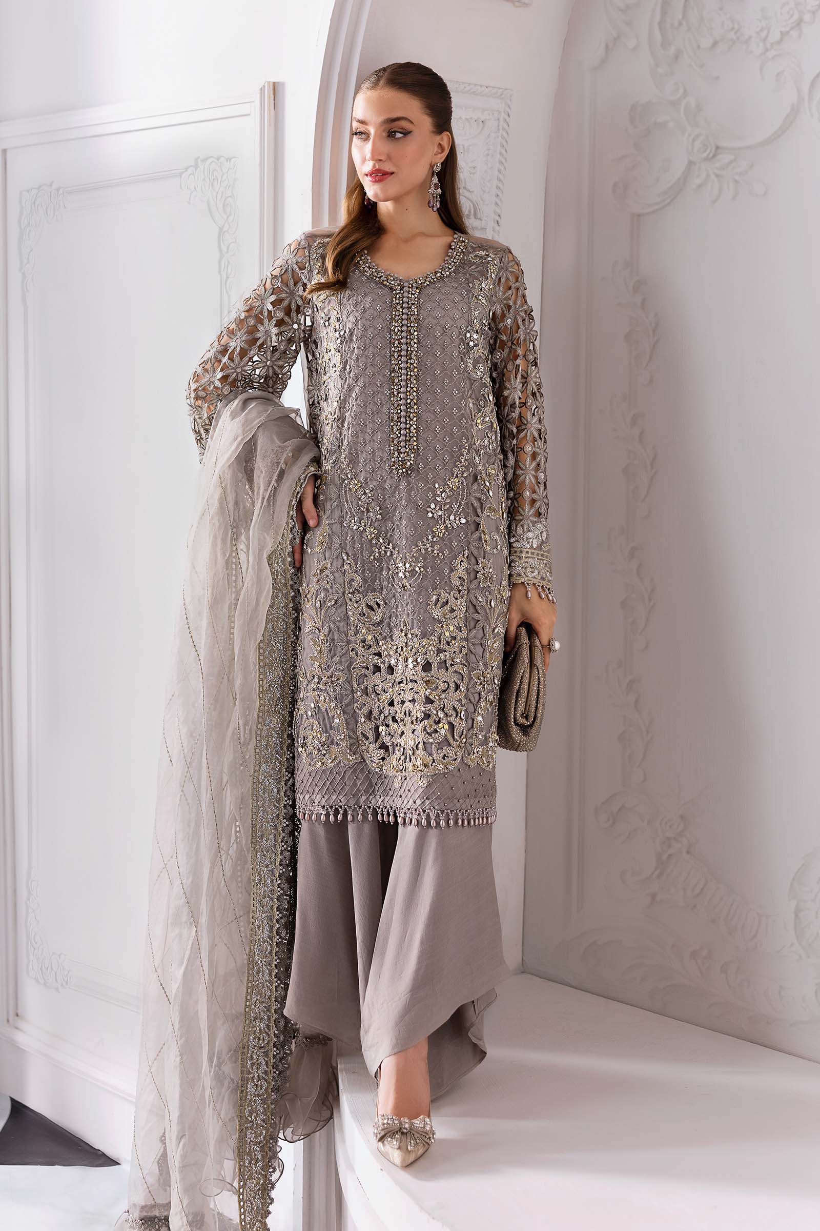 Maria B | Mbroidered 2025 | BD-3006 - by - Libasekhas UK - Registered Vendor of : Maria B - 100% Original Designer Dresss