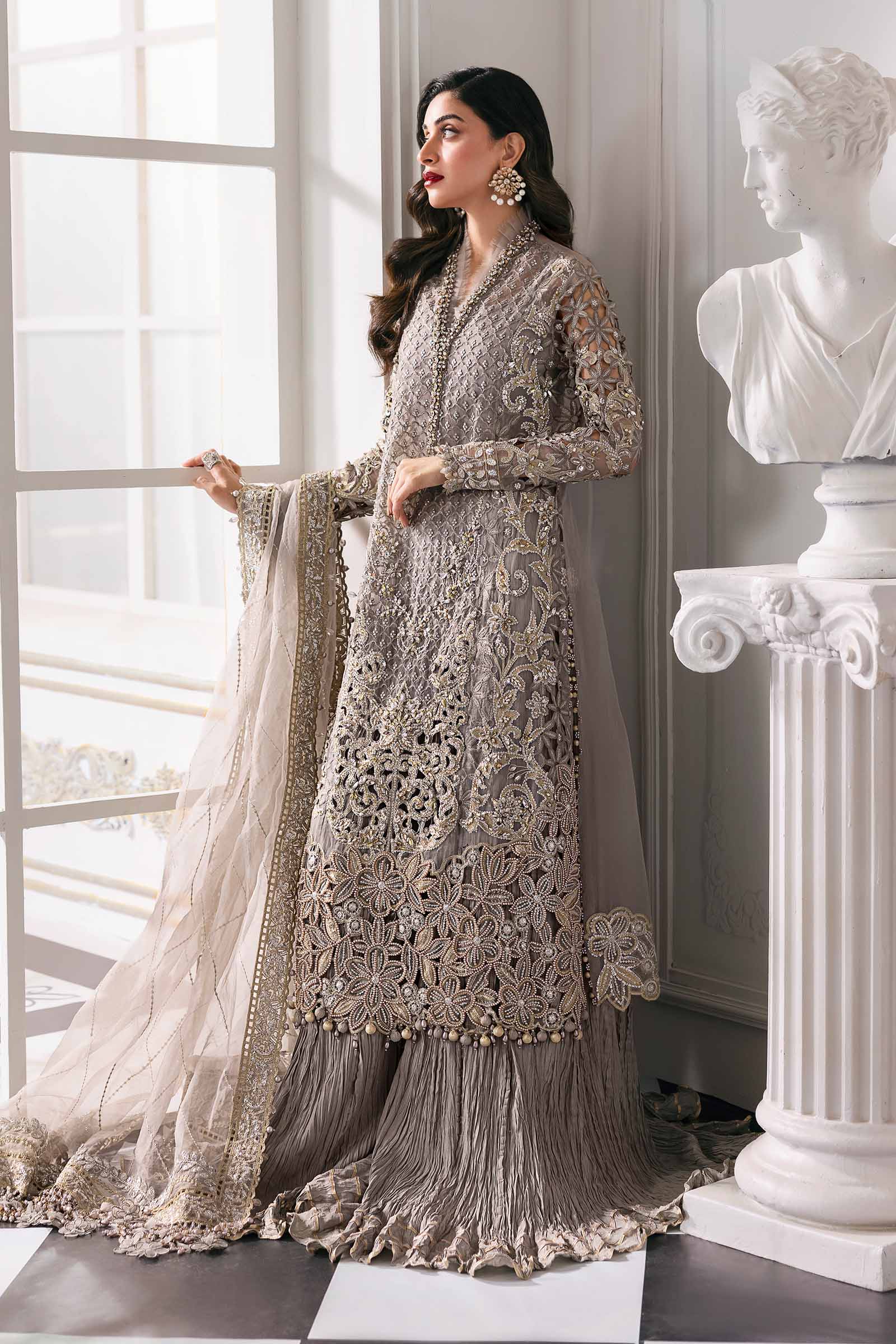 Maria B | Mbroidered 2025 | BD-3006 - by - Libasekhas UK - Registered Vendor of : Maria B - 100% Original Designer Dresss