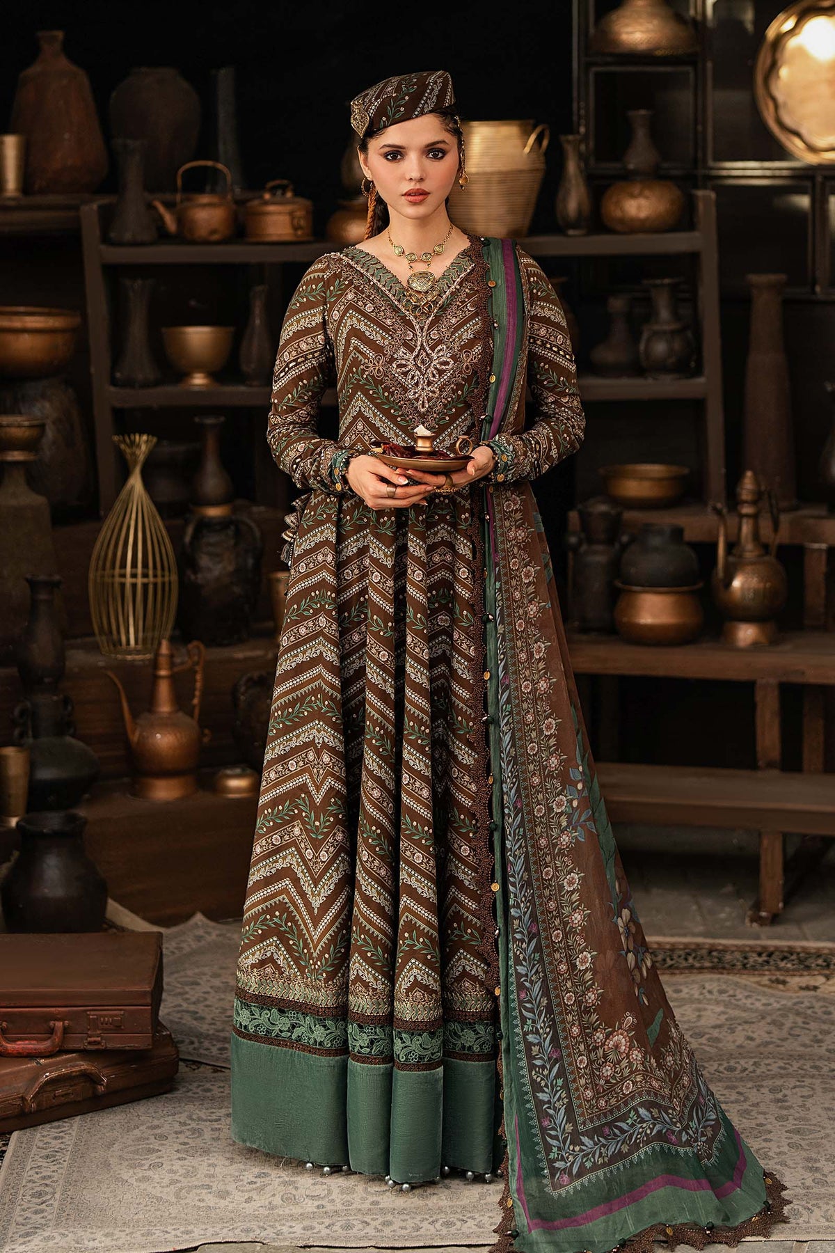 Maria B | M Prints Winter Fall 2026 | MPT-3107-A - by Libasekhas UK - Registered Vendor of : Maria B - 100% Original Designer Dress
