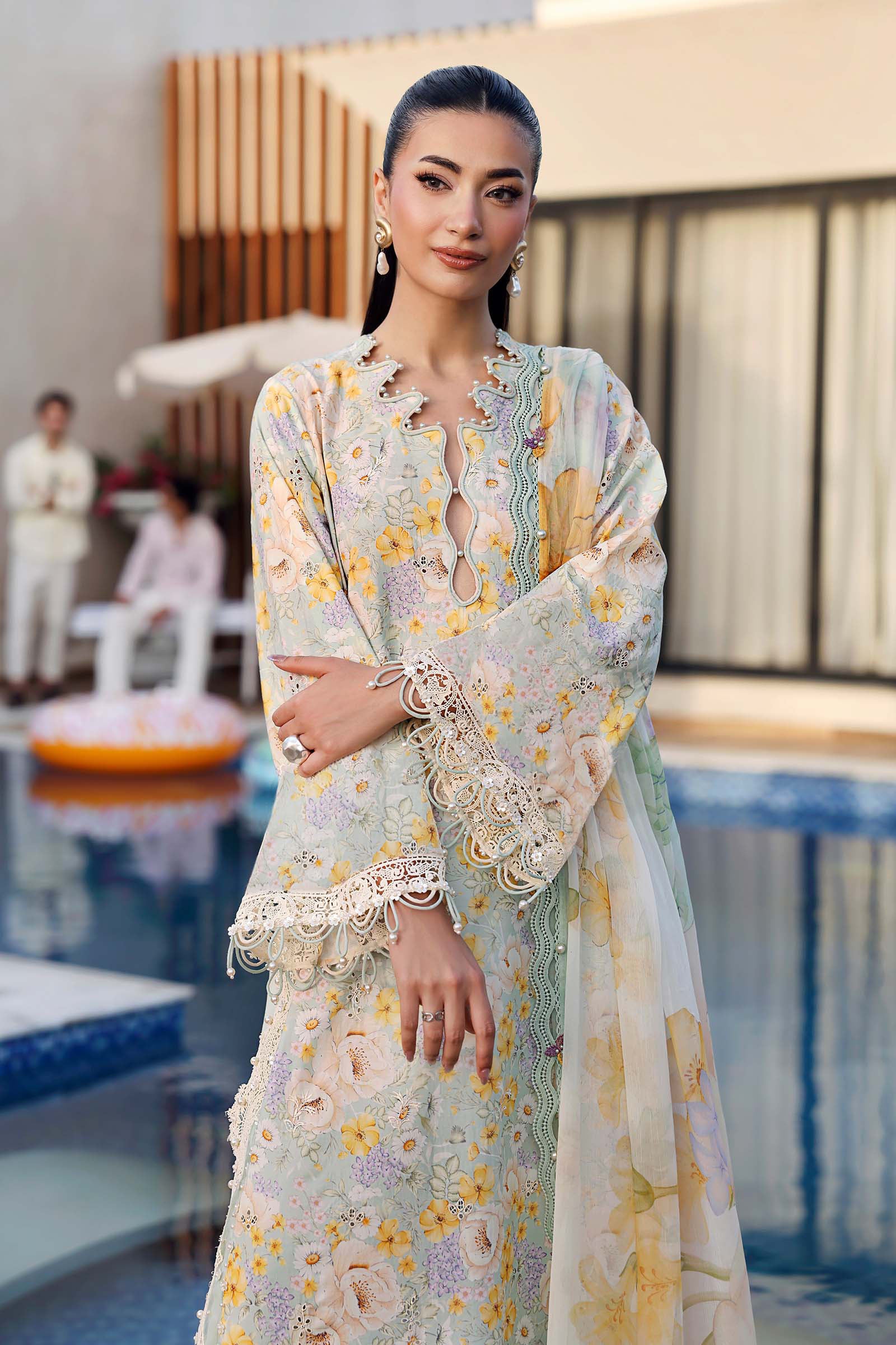 Maria B | M Prints 26 | MPT-3007-A - by Libasekhas UK - Registered Vendor of : Maria B - 100% Original Designer Dress