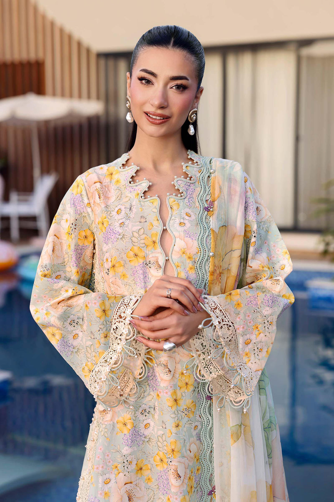 Maria B | M Prints 26 | MPT-3007-A - by Libasekhas UK - Registered Vendor of : Maria B - 100% Original Designer Dress
