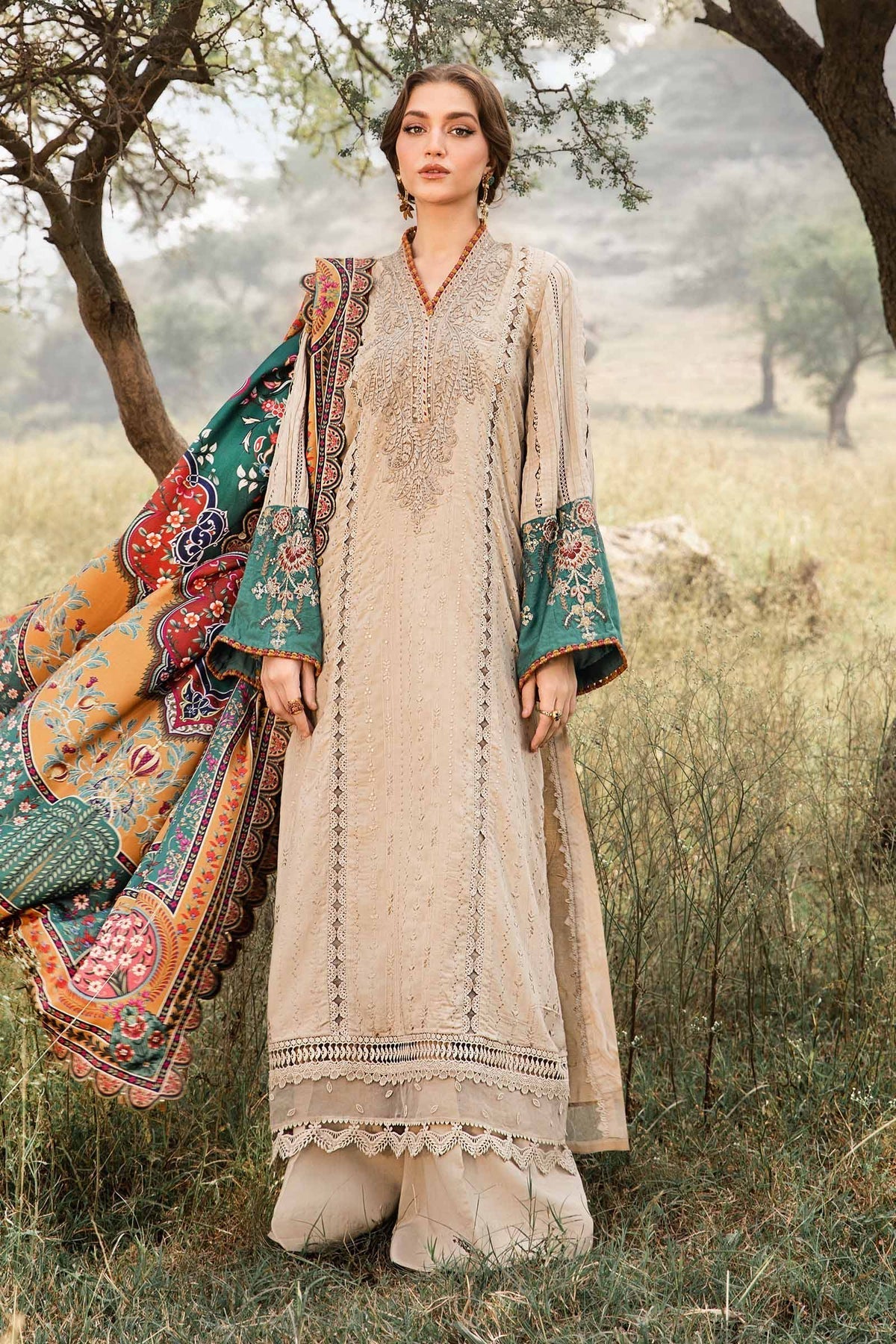 Maria B | M Prints Winter 24 | MPT-2407-A - Libasekhas