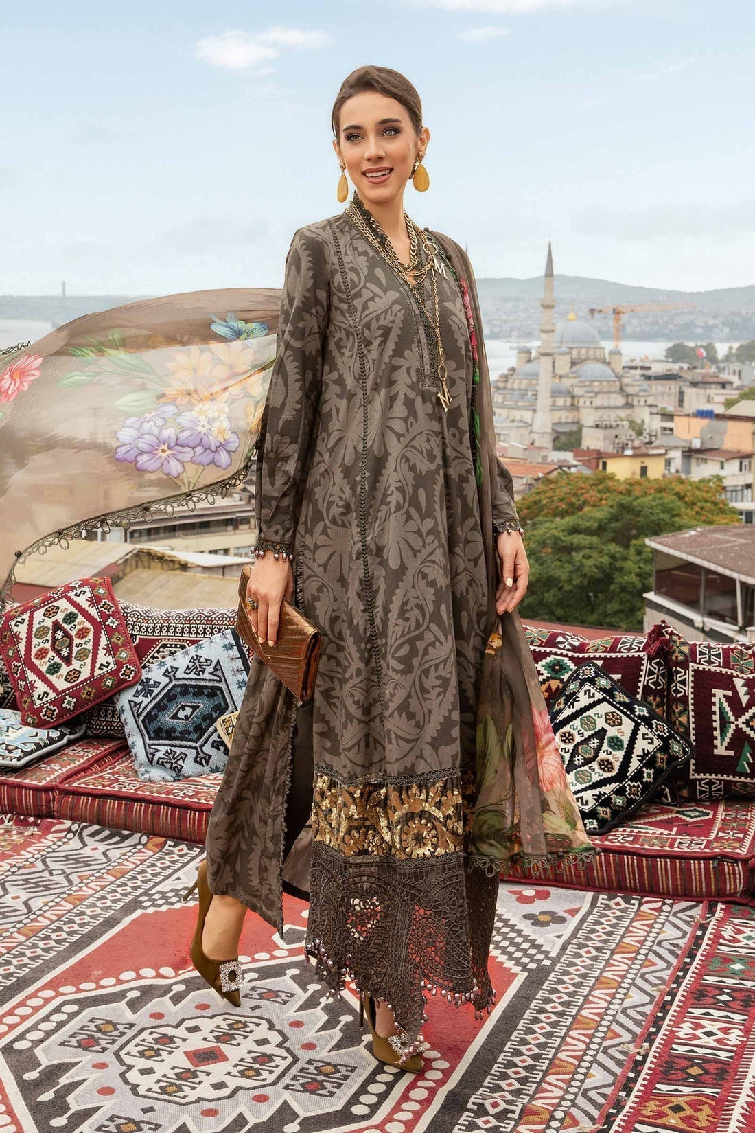 Maria B | M Prints Fall Edit 24 | MPT-2307-A - by - Libasekhas UK - Registered Vendor of : Maria B - 100% Original Designer Dresss