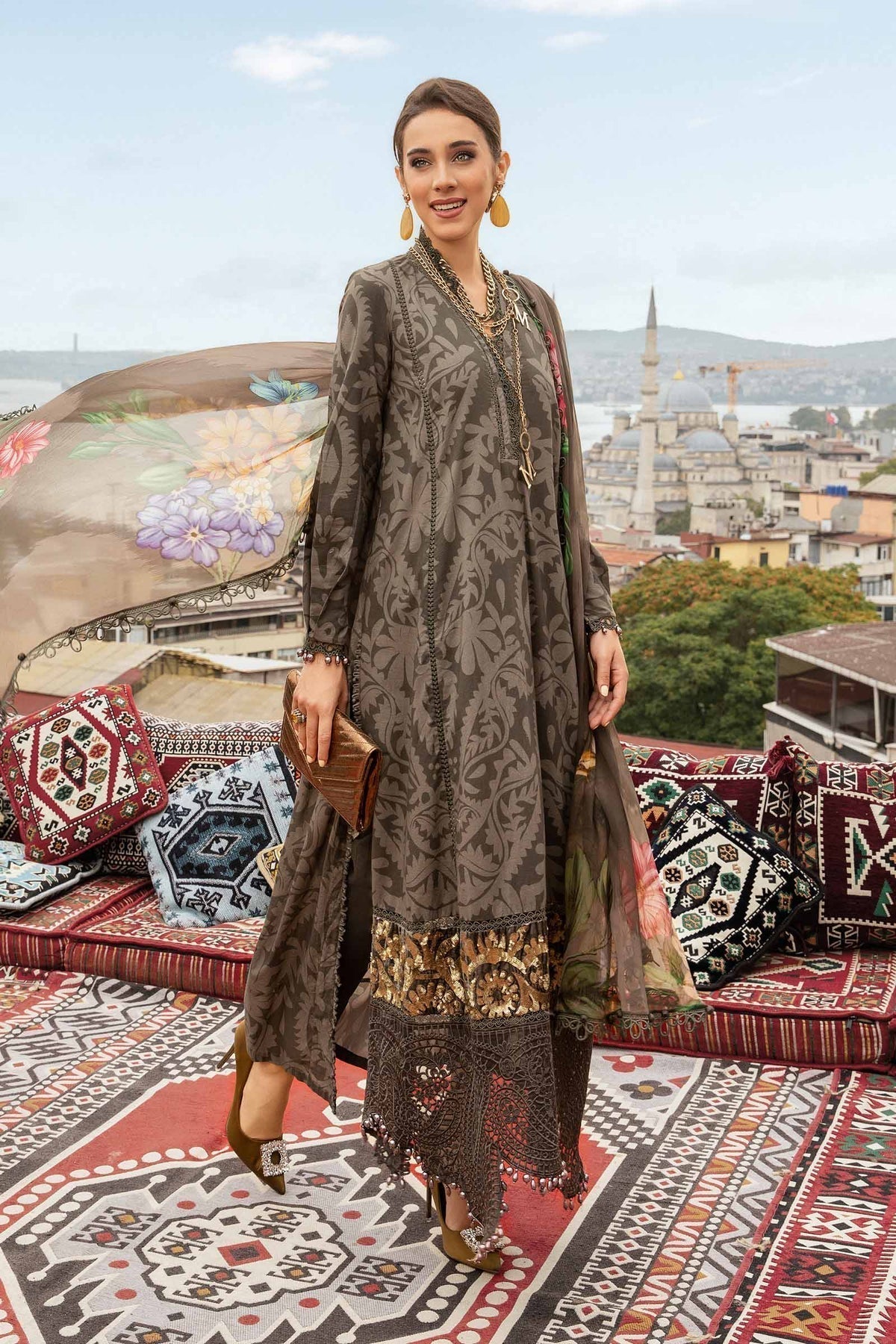 Maria B | M Prints Fall Edit 24 | MPT-2307-A - by - Libasekhas UK - Registered Vendor of : Maria B - 100% Original Designer Dresss