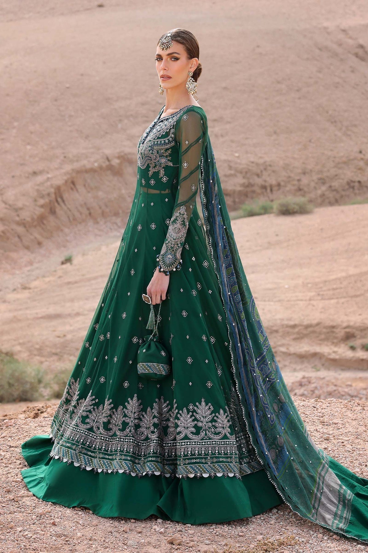 Maria B | Luxury Lawn 25 | D-2507-A - by - Libasekhas UK - Registered Vendor of : Maria B - 100% Original Designer Dresss