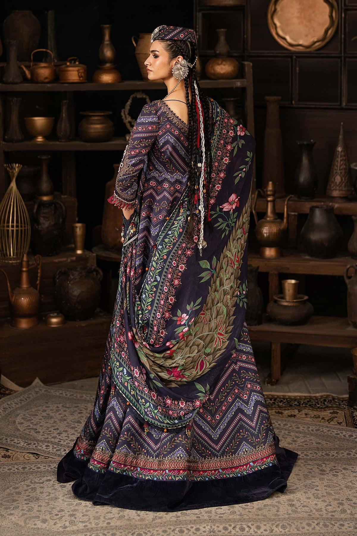 Maria B | M Prints Winter Fall 2026 | MPT-3107-B - by Libasekhas UK - Registered Vendor of : Maria B - 100% Original Designer Dress