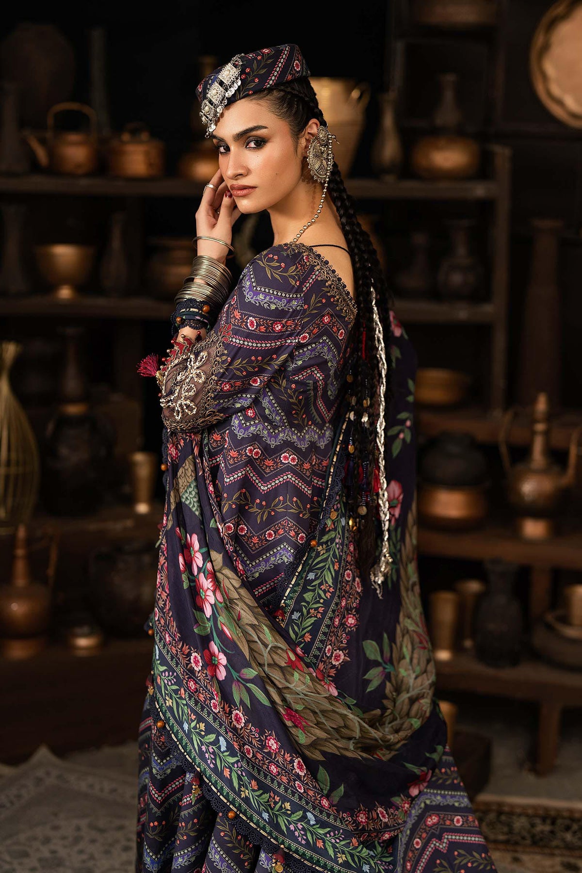 Maria B | M Prints Winter Fall 2026 | MPT-3107-B - by Libasekhas UK - Registered Vendor of : Maria B - 100% Original Designer Dress