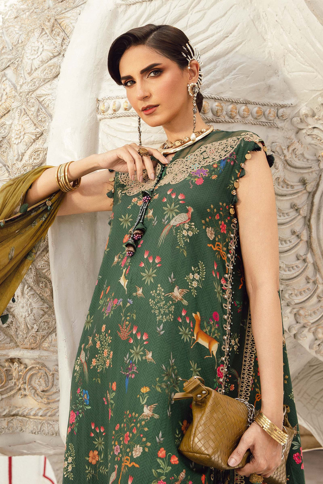 Maria B | M Prints Winter 25 | MPT-2707-B - by Libasekhas UK - Registered Vendor of : Maria B - 100% Original Designer Dress