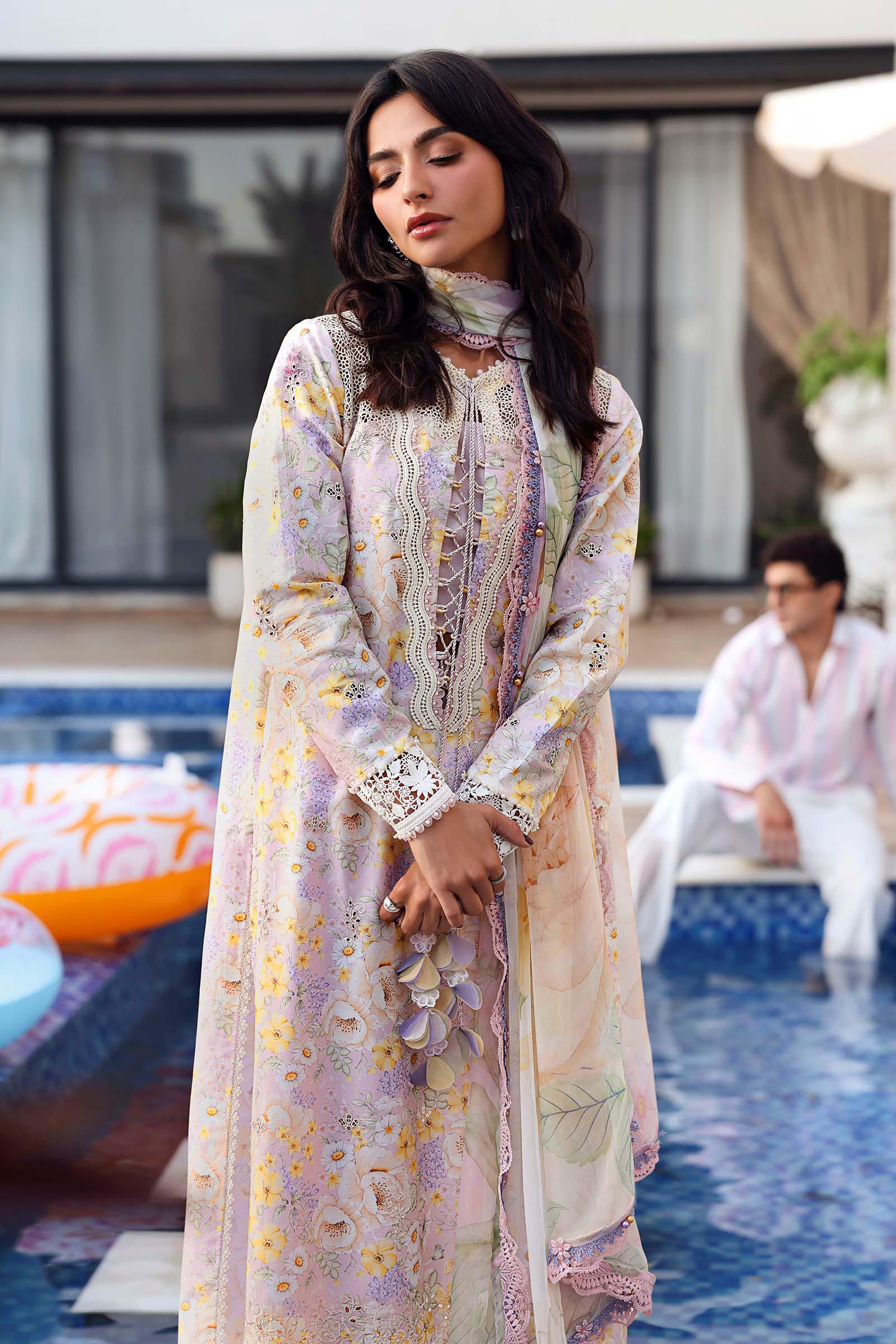 Maria B | M Prints 26 | MPT-3007-B - by Libasekhas UK - Registered Vendor of : Maria B - 100% Original Designer Dress