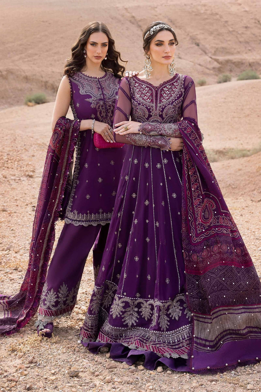 Maria B | Luxury Lawn 25 | D-2507-B - by - Libasekhas UK - Registered Vendor of : Maria B - 100% Original Designer Dresss