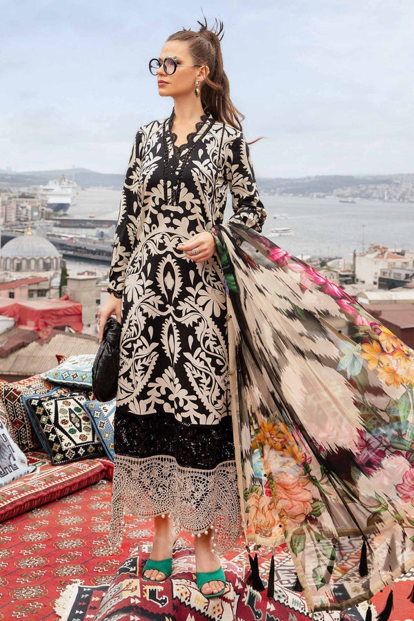 Maria B | M Prints Fall Edit 24 | MPT-2307-B - by - Libasekhas UK - Registered Vendor of : Maria B - 100% Original Designer Dresss