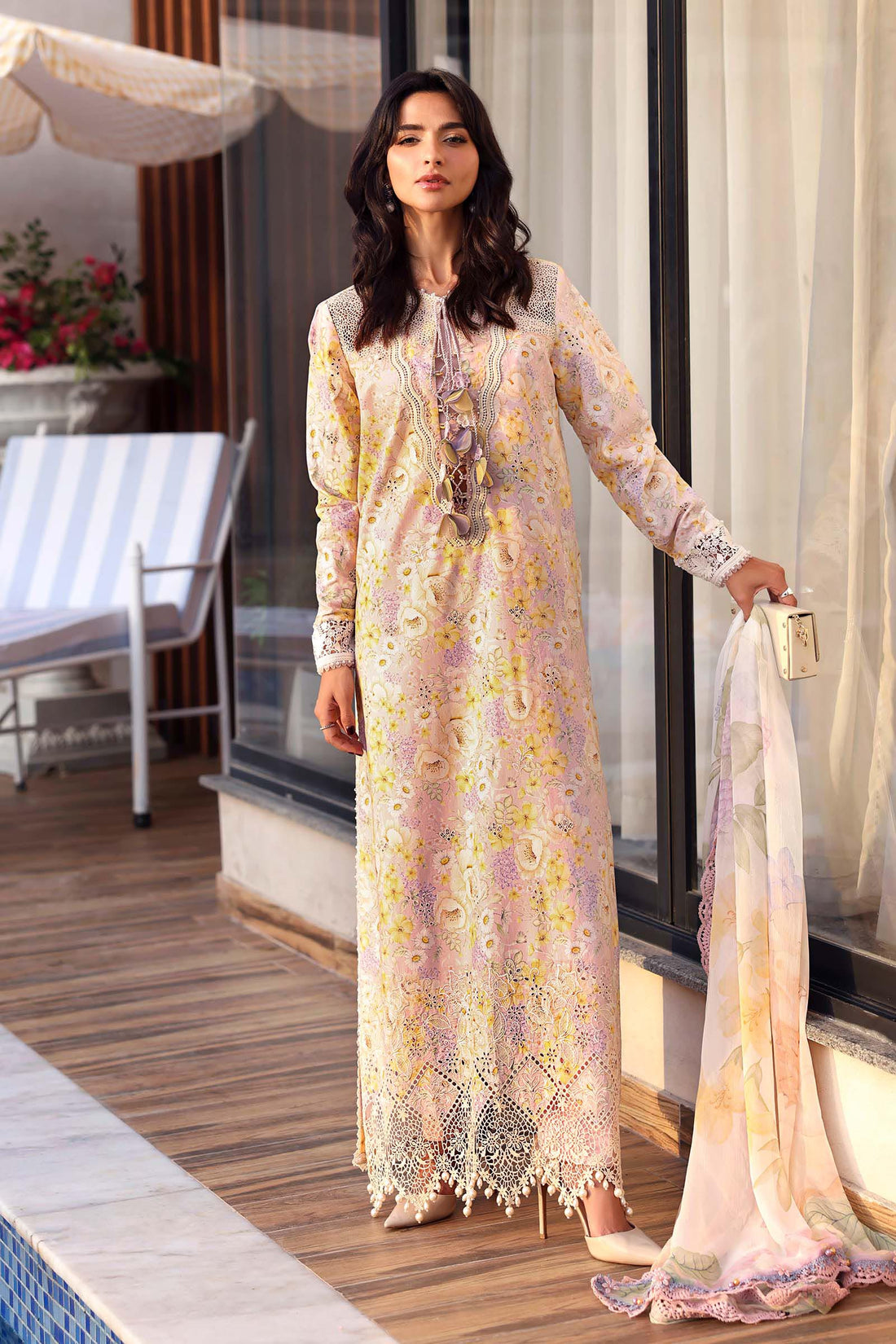 Maria B | M Prints 26 | MPT-3007-B - by Libasekhas UK - Registered Vendor of : Maria B - 100% Original Designer Dress