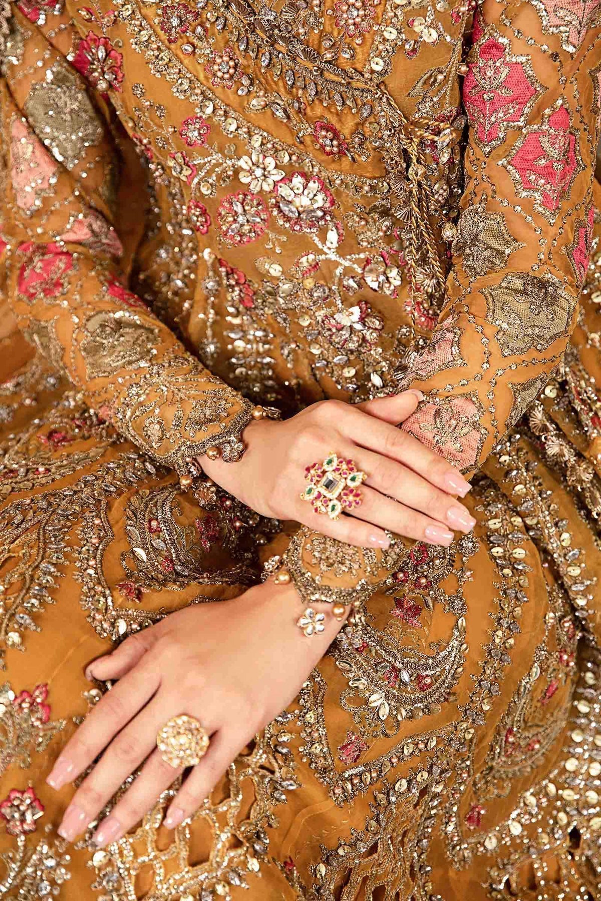 Maria B | Mbroidered Formals 24 | Organza Suit | BD-2907 - by - Libasekhas UK - Registered Vendor of : Maria B - 100% Original Designer Dresss