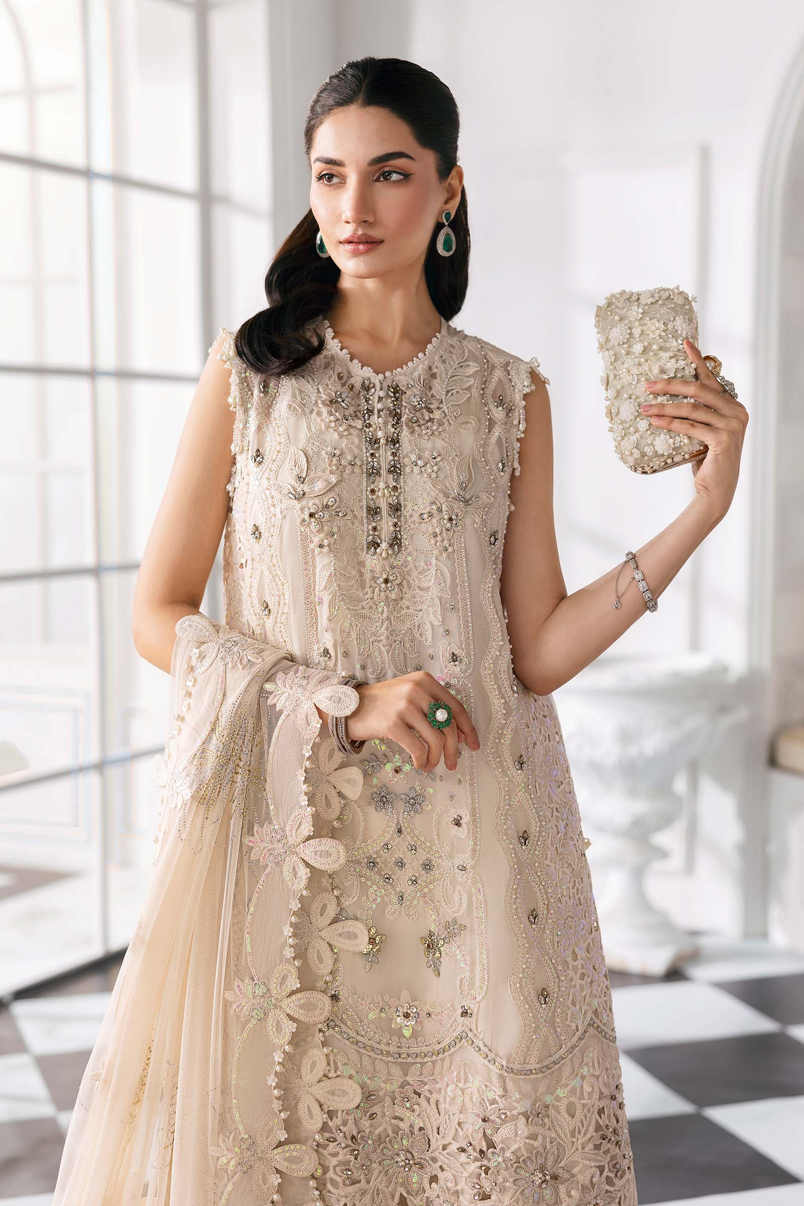 Maria B | Mbroidered 2025 | BD-3007 - by - Libasekhas UK - Registered Vendor of : Maria B - 100% Original Designer Dresss