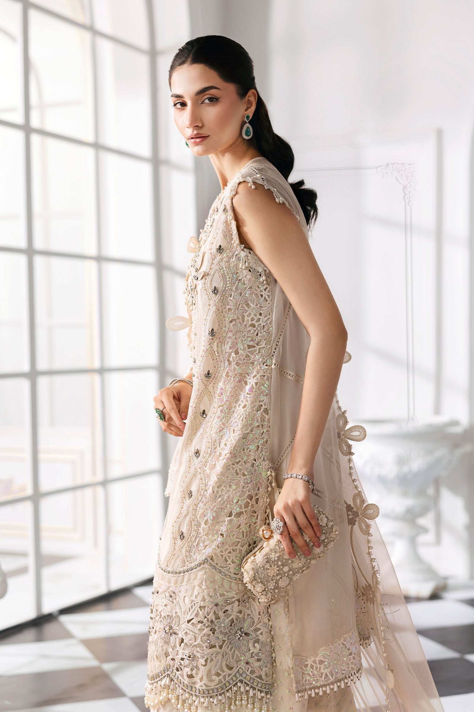 Maria B | Mbroidered 2025 | BD-3007 - by - Libasekhas UK - Registered Vendor of : Maria B - 100% Original Designer Dresss